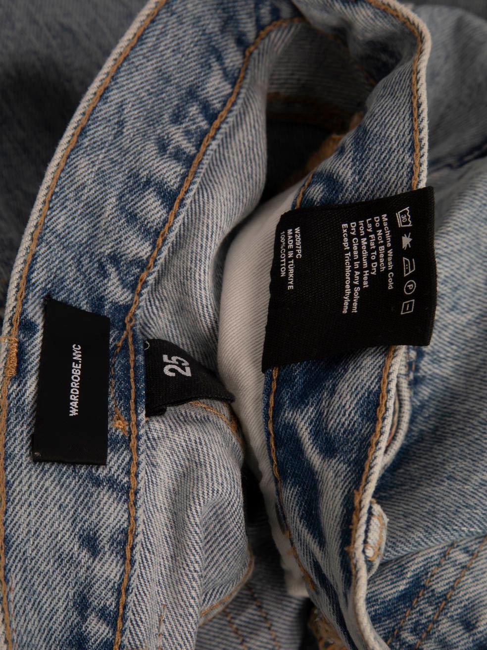 Wardrobe.NYC Maxifalda ajustada vaquera azul Talla S en venta 4