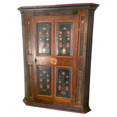 Antique wardrobes known as "du Ried" Alsace 1814