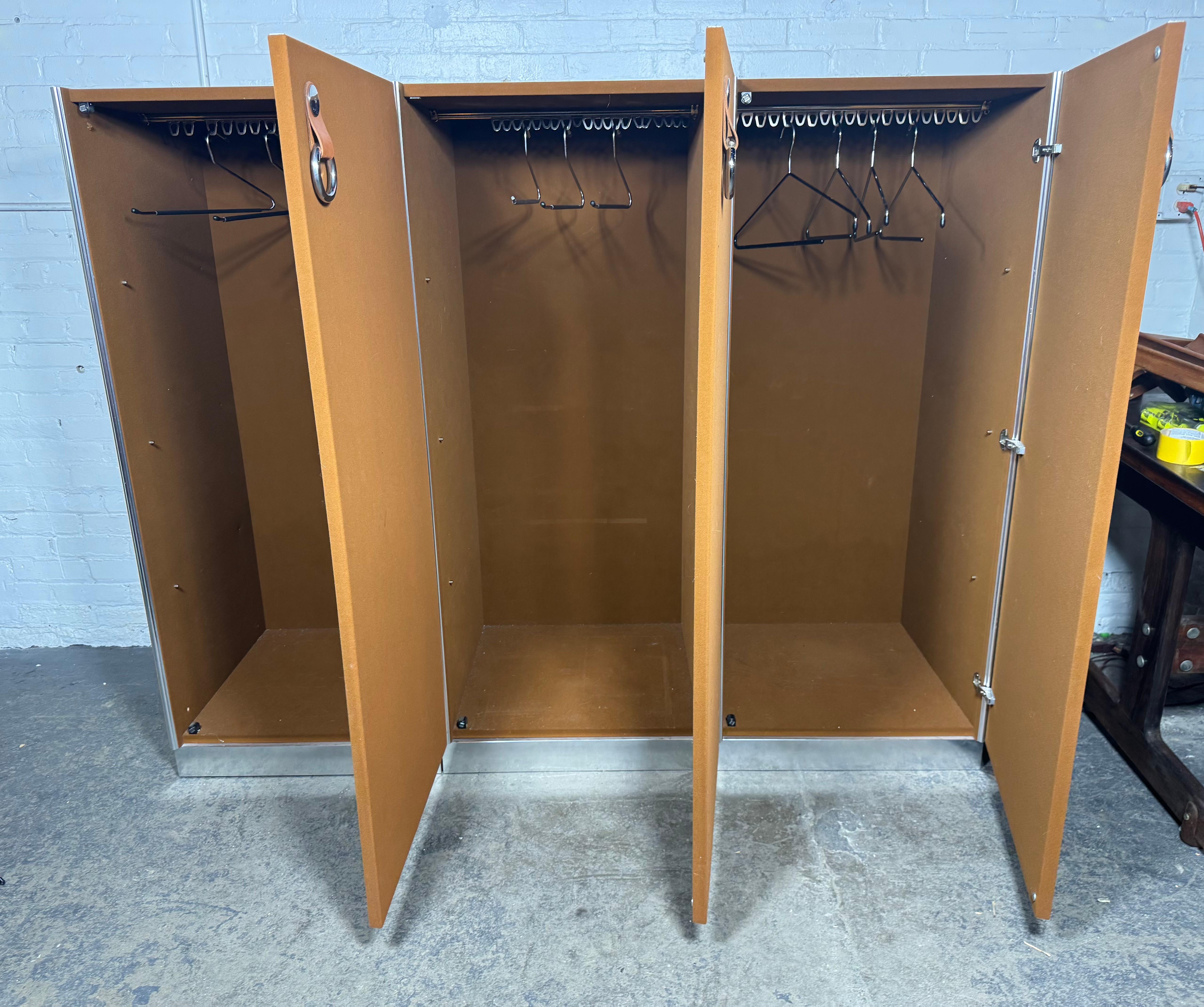 Wardrobes/ Pumpkin Suede by I4mariani  Guido Faleschini, Italy, 1960s, Set of 3 For Sale 2