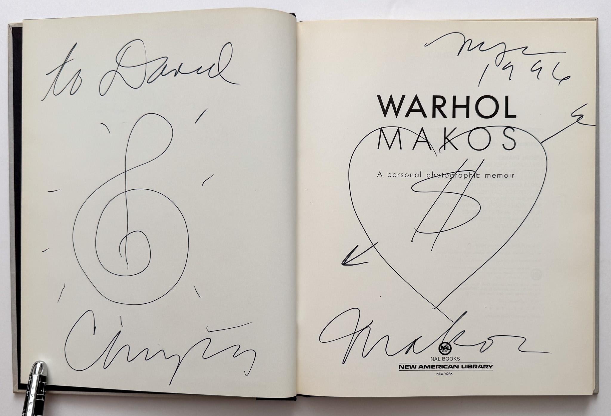 Premier tirage (indiqué) de cet essai photographique sur Andy Warhol par son ami et collaborateur Christopher Makos, 
