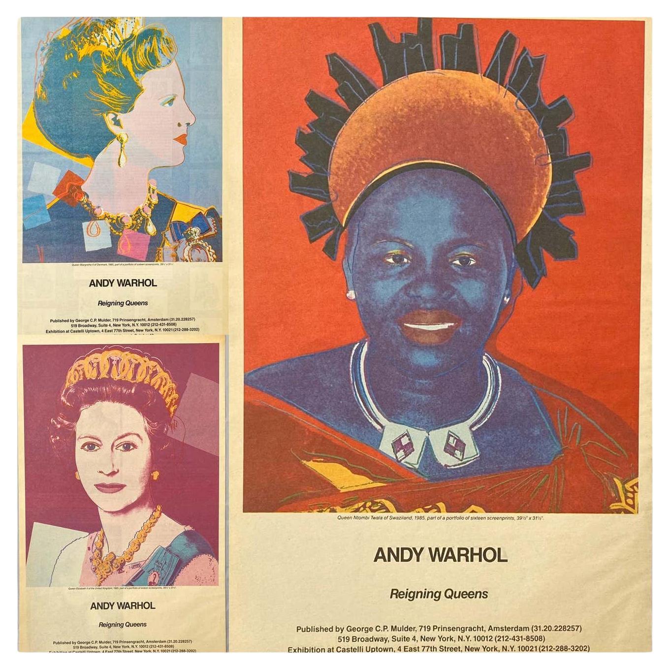 Warhol African Queens Advertisements, 1985 For Sale