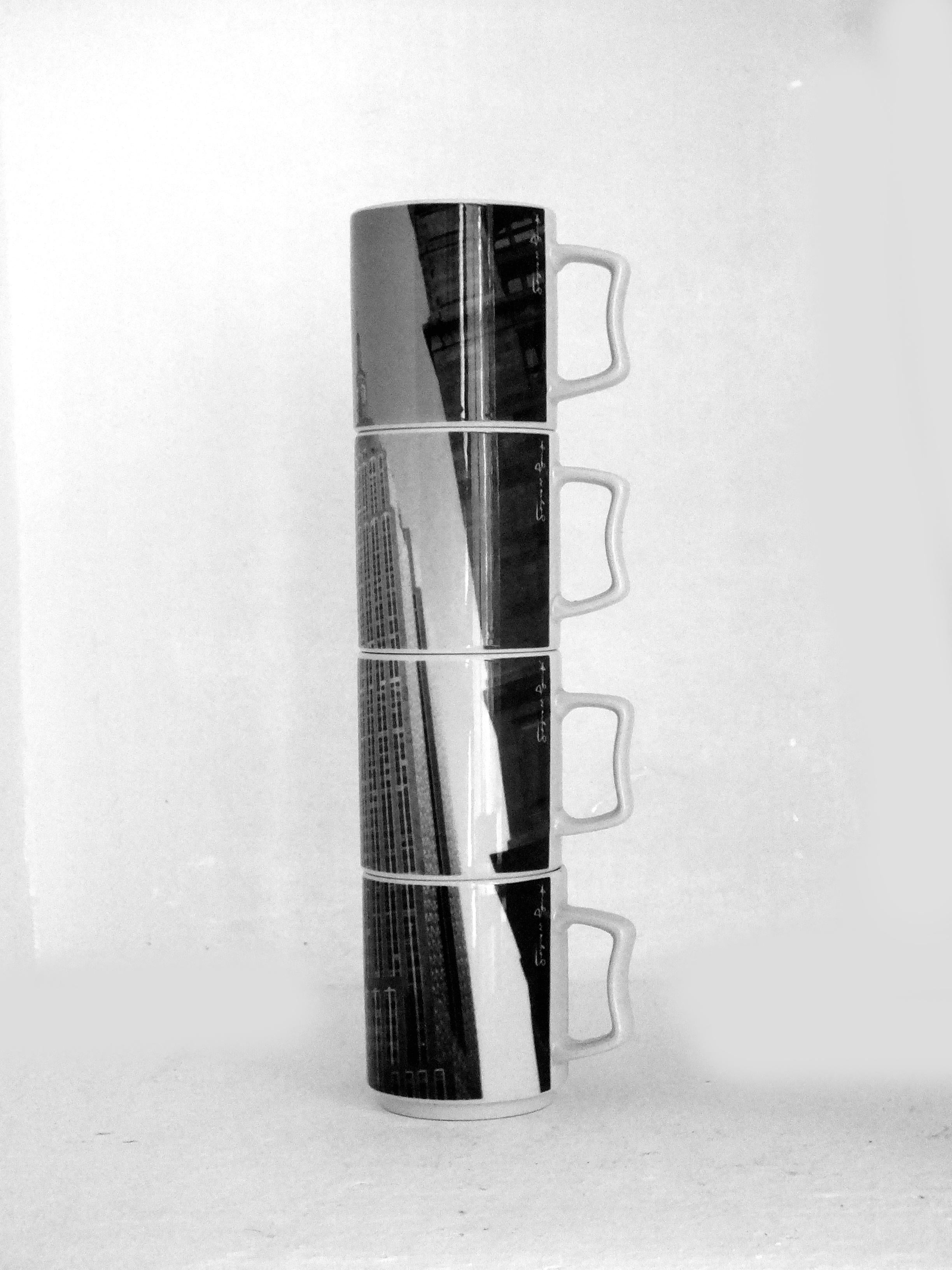 Andy Warhol Design Rosenthal Empire State Building in den Jahren '70 vier Porzellan (Moderne der Mitte des Jahrhunderts) im Angebot