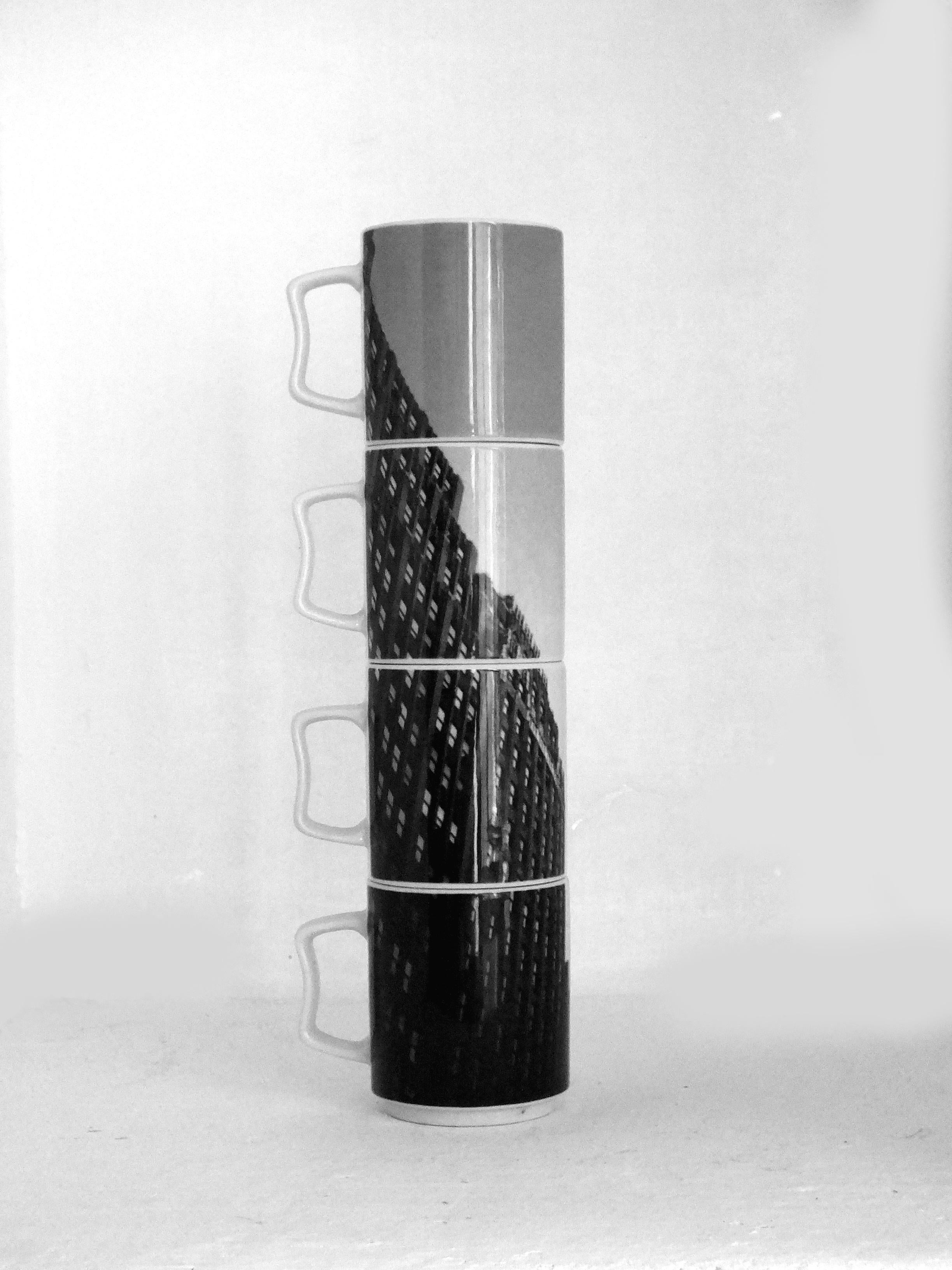 Andy Warhol Design Rosenthal Empire State Building in den Jahren '70 vier Porzellan im Zustand „Hervorragend“ im Angebot in Biella, IT