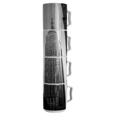 Warhol Andy a conçu Rosenthal Empire State building dans les années 70, quatre porcelaines