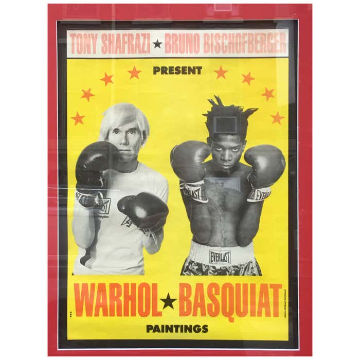 Warhol Basquiat Exhibition Poster, 1985 at 1stDibs