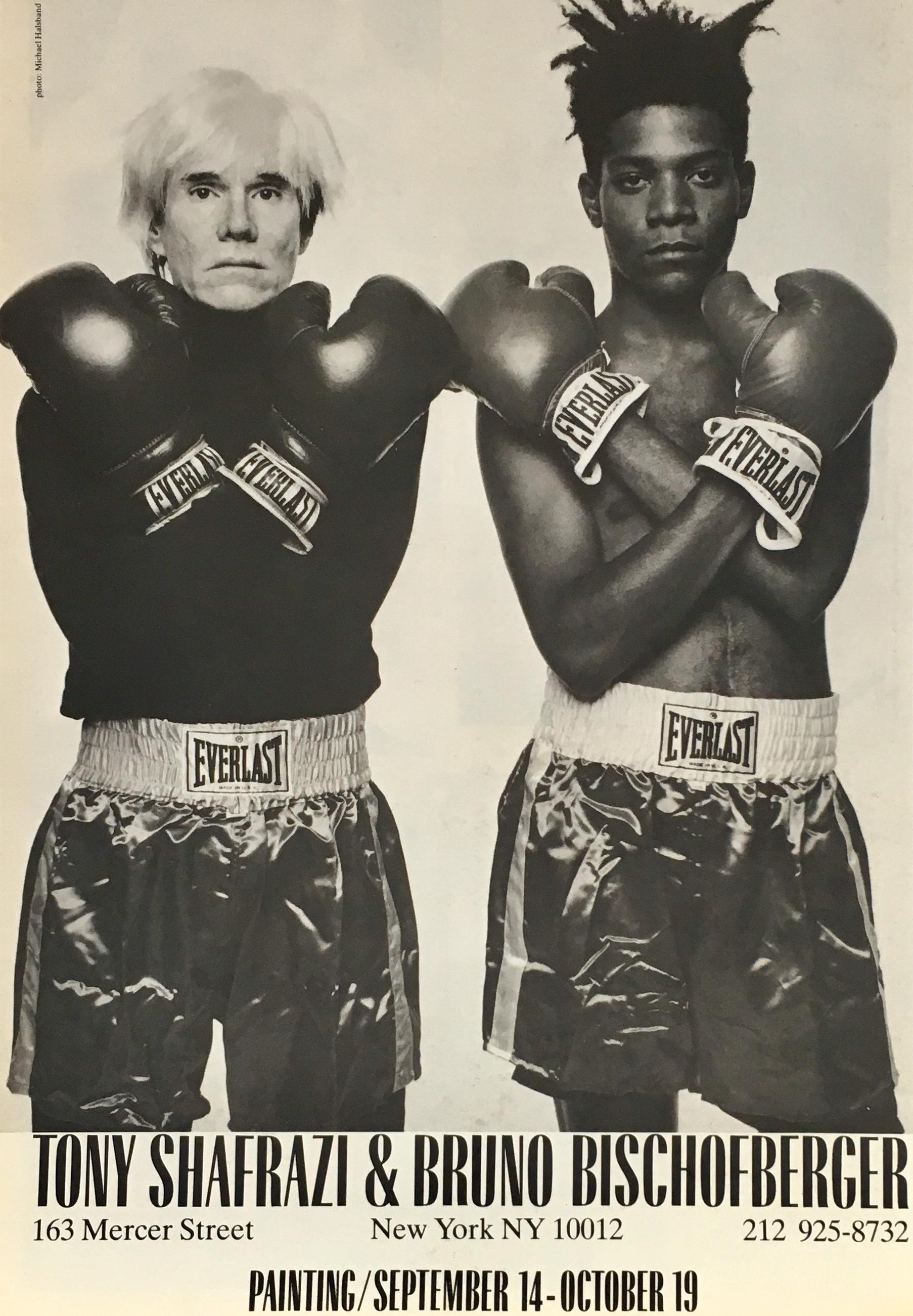 Warhol Basquiat Shafrazi Boxing Advertisement, 1985 In Excellent Condition In Brooklyn, NY