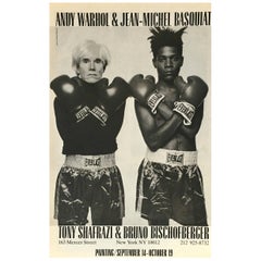 Warhol Basquiat Shafrazi Boxing Advertisement, 1985