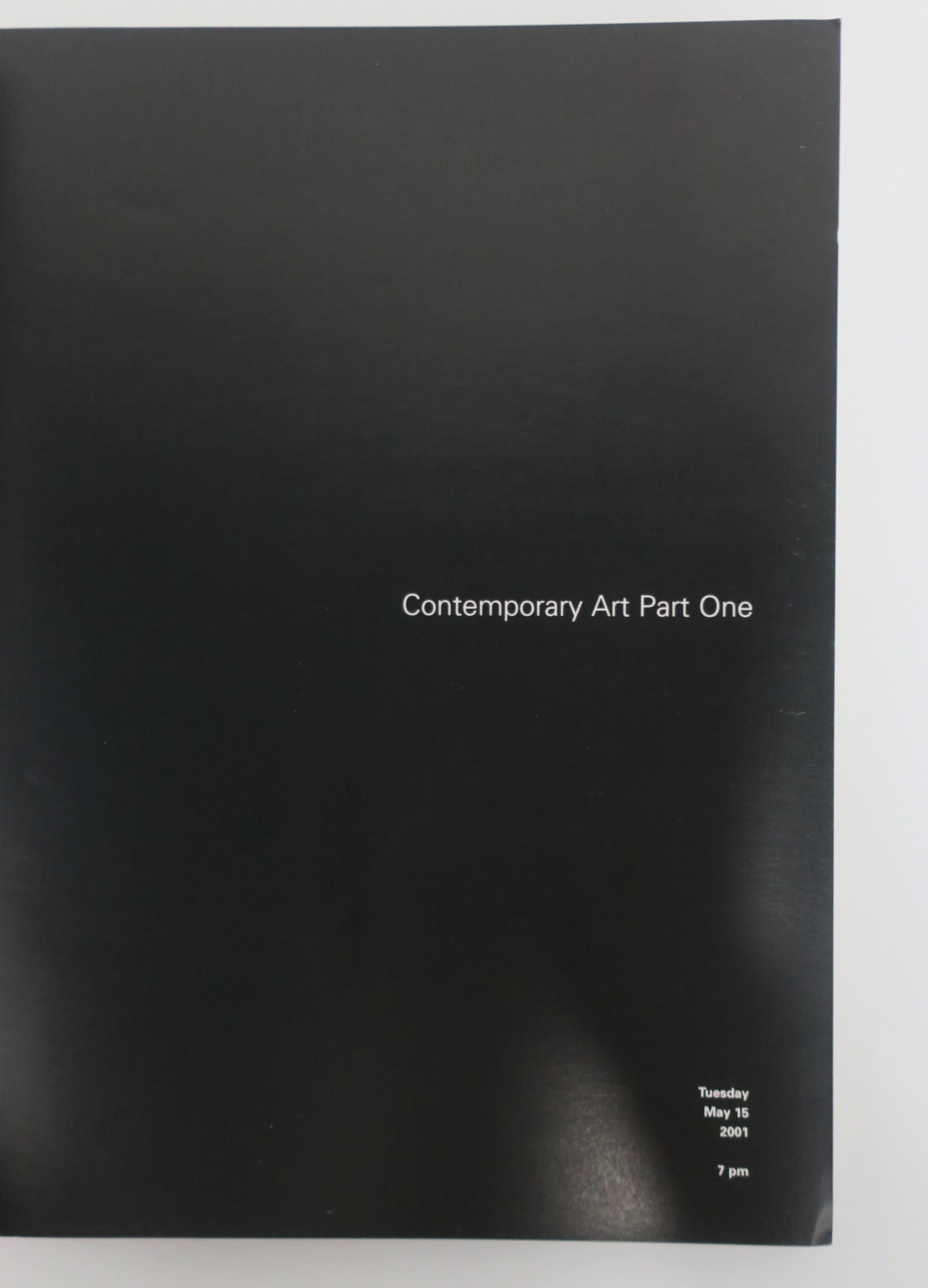 Paper Warhol Cover Contemporary Art Sotheby's New York Catalog Book, circa 2001