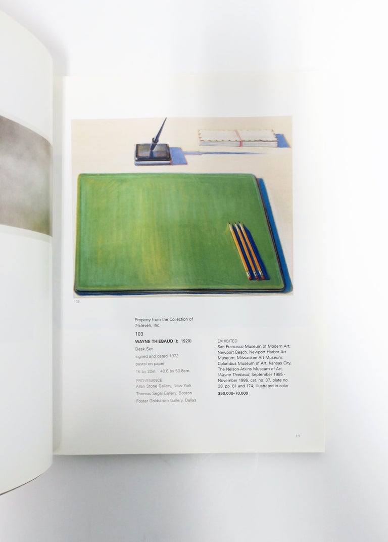 Warhol Cover Contemporary Art Sotheby's New York Catalog Book, 2001 For