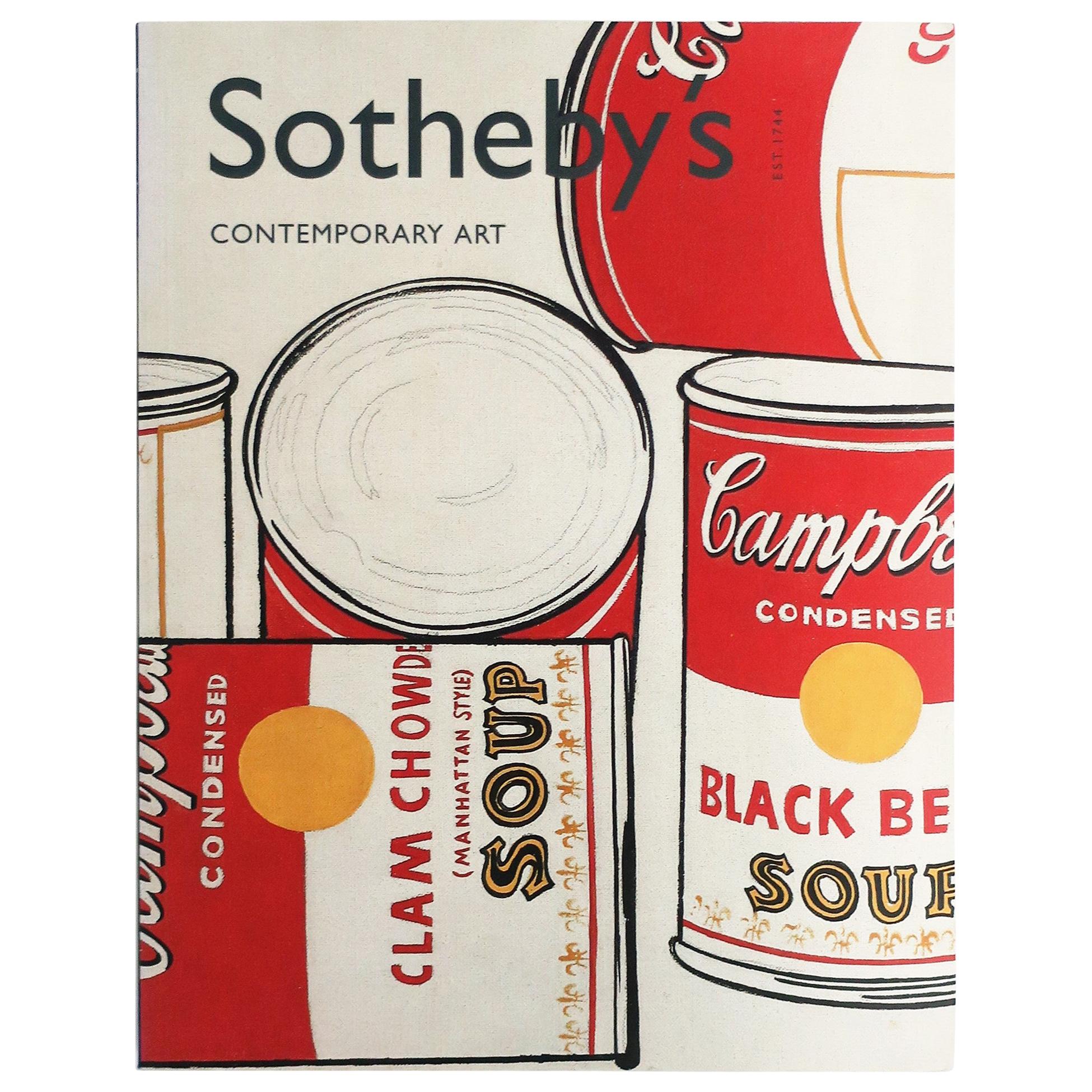 Warhol Cover Contemporary Art Sotheby's New York Catalog Book, circa 2001