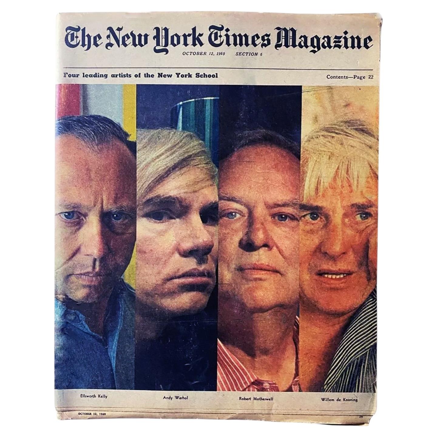 Warhol New York Times Magazine 1969 (Warhol New York School) For Sale