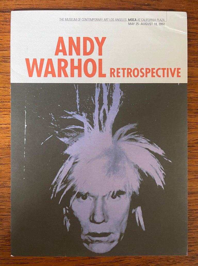 Warhol Retrospective Art Book and Exhibit Programs Moca LA 2002 For ...