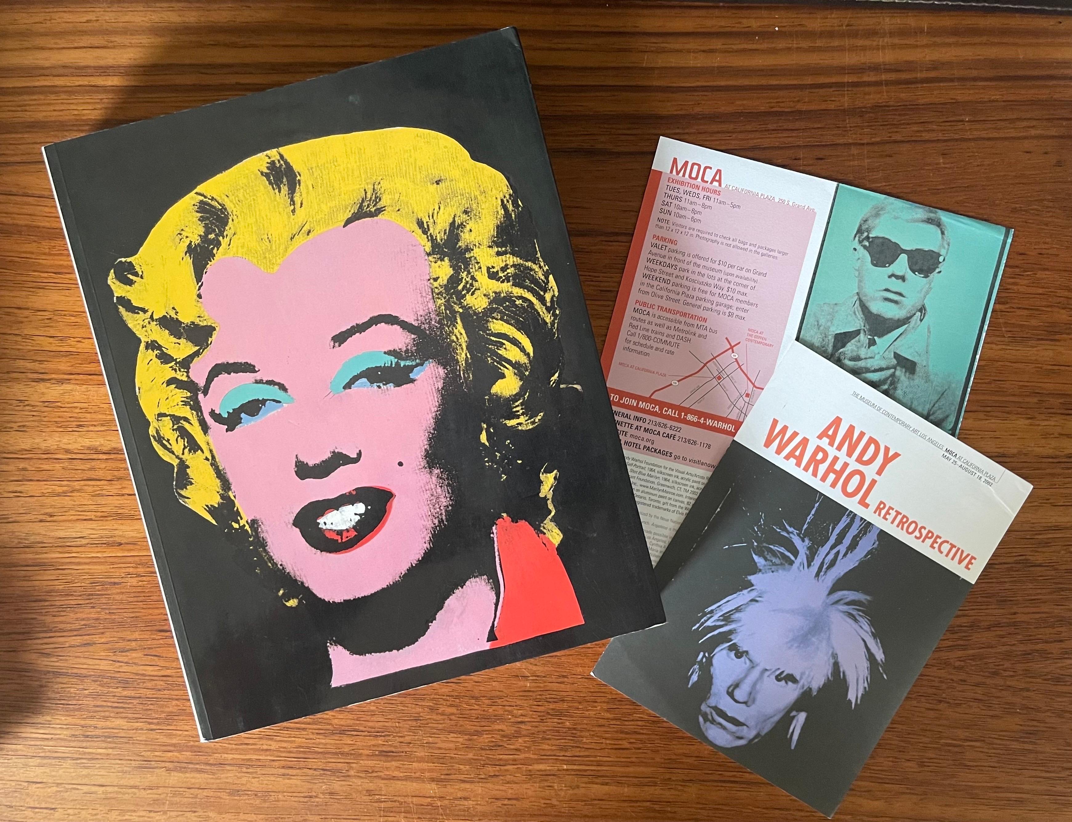 Livres d'art rétrospectifs et programmes d'expositions Moca LA 2002 de Warhol en vente 10