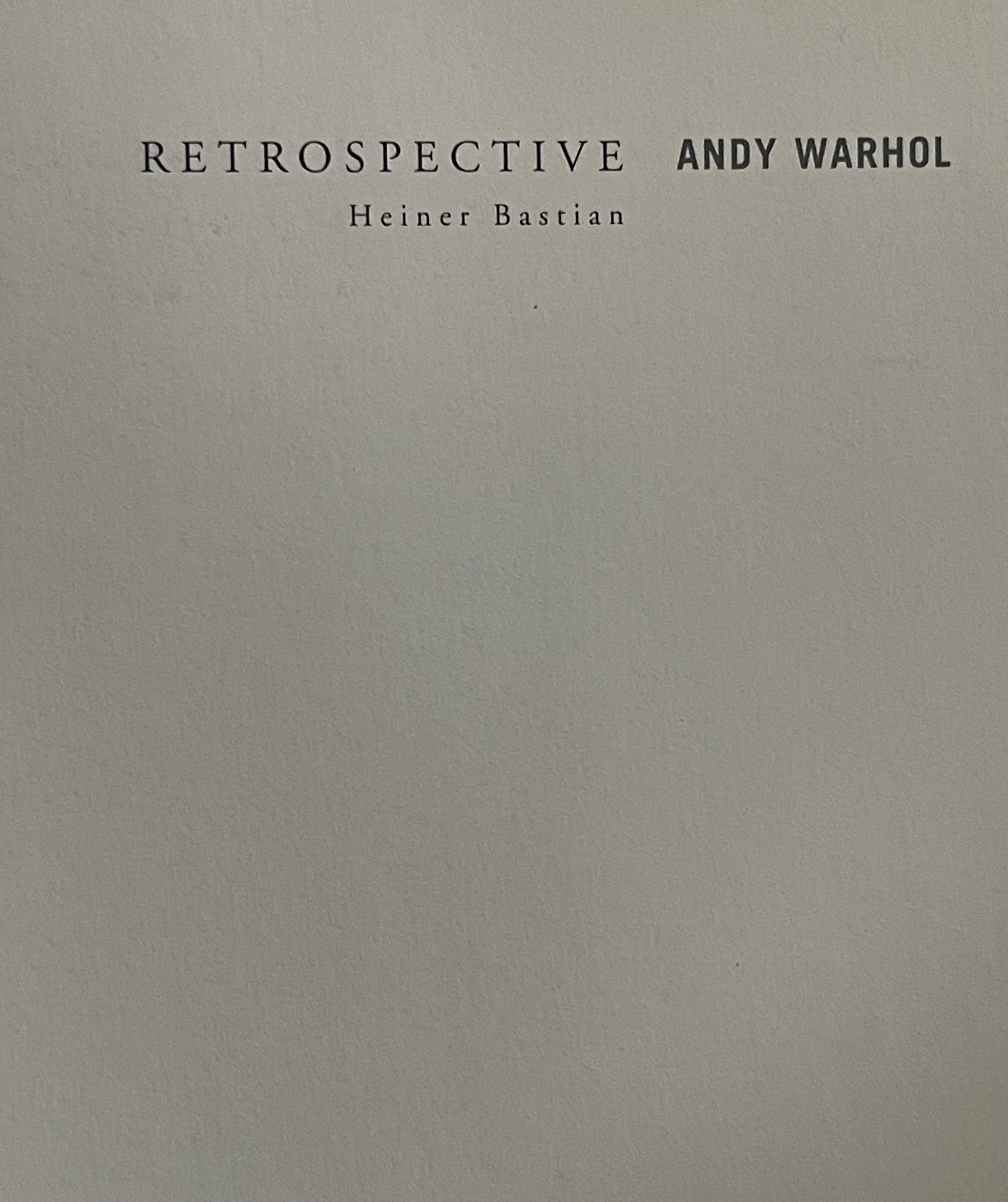 Warhol Retrospective Art Book and Exhibit Programs Moca LA 2002 In Good Condition For Sale In San Diego, CA