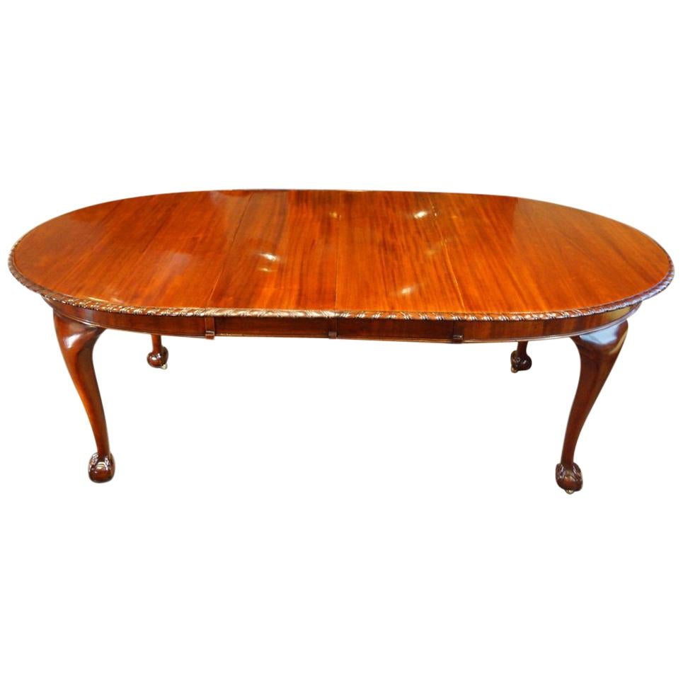 Waring and Gillow Mahogany Extending Dining Table For Sale