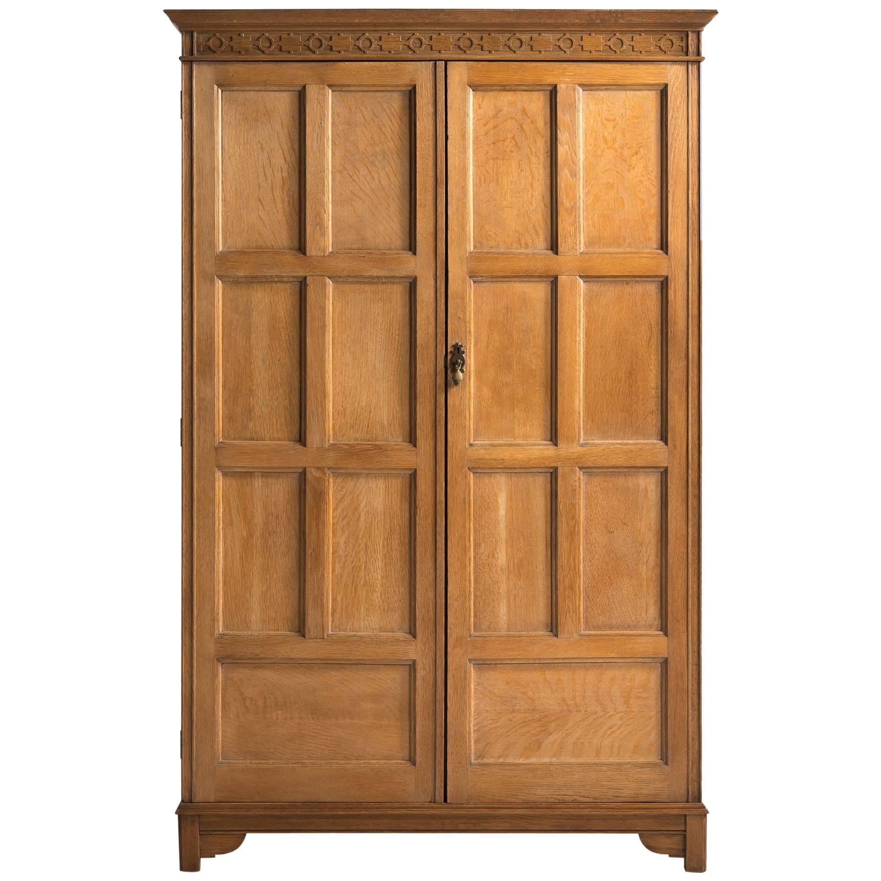 Waring and Gillow Oak Wardrobe, circa 1920