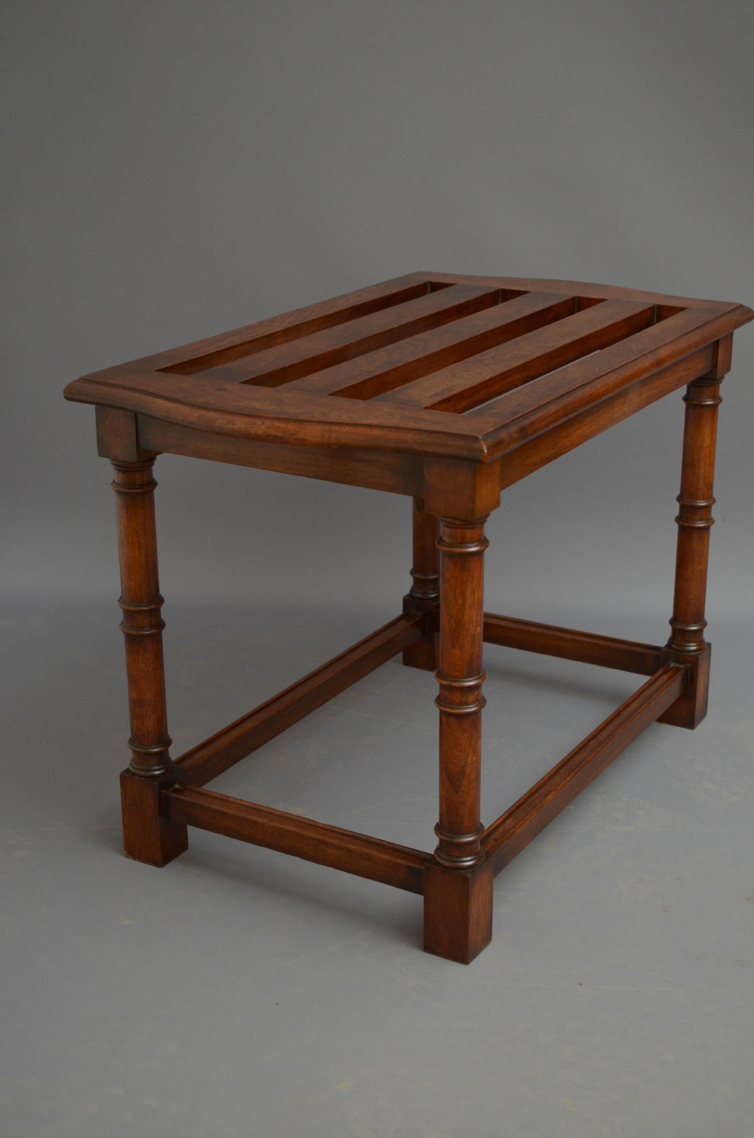 Waring and Gillow Walnut Luggage Rack 2
