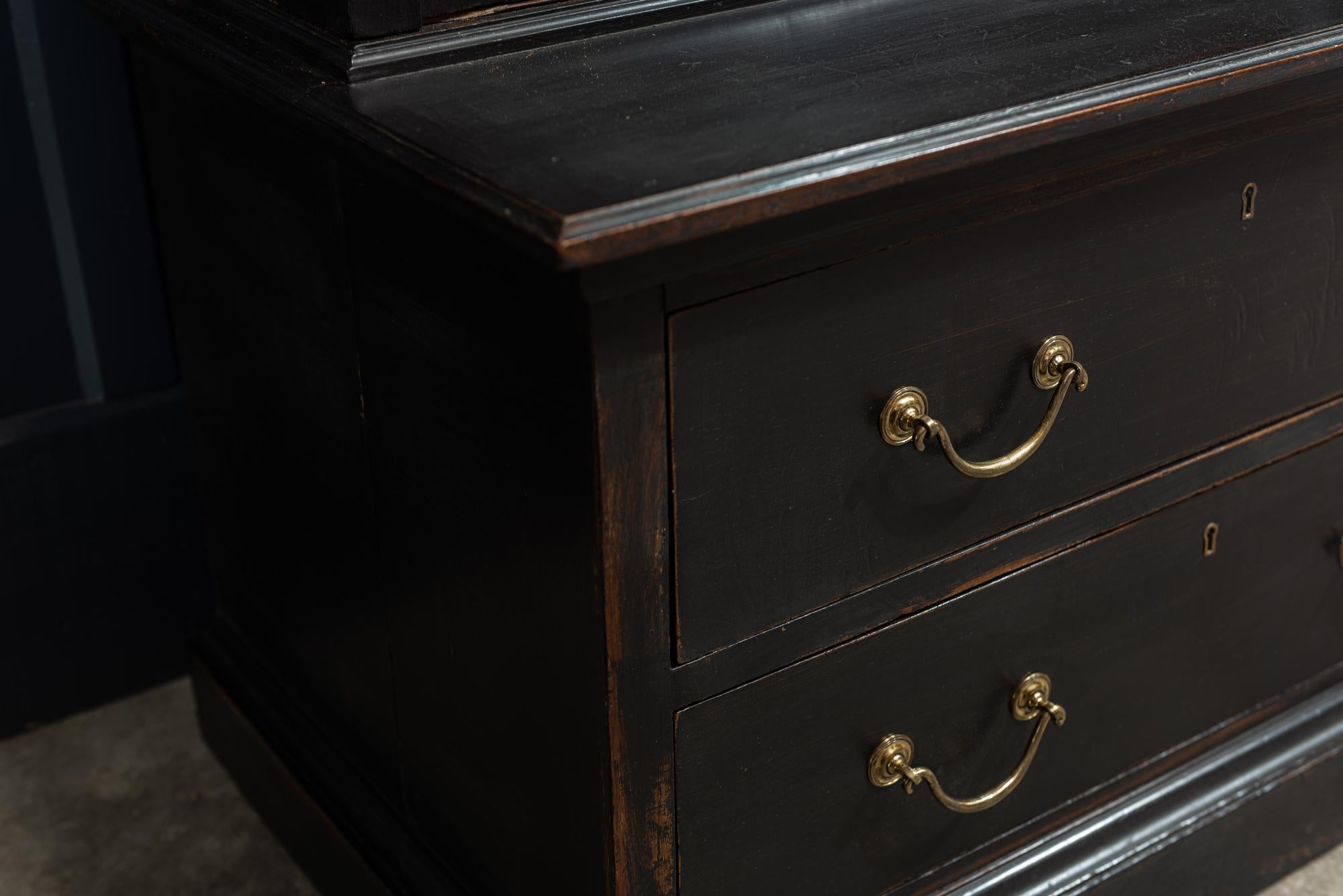 Waring & Gillows Glazed Ebonised Mahogany Bookcase 6