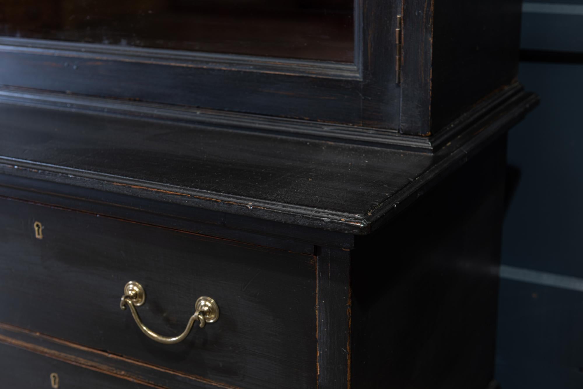 Waring & Gillows Glazed Ebonised Mahogany Bookcase 8