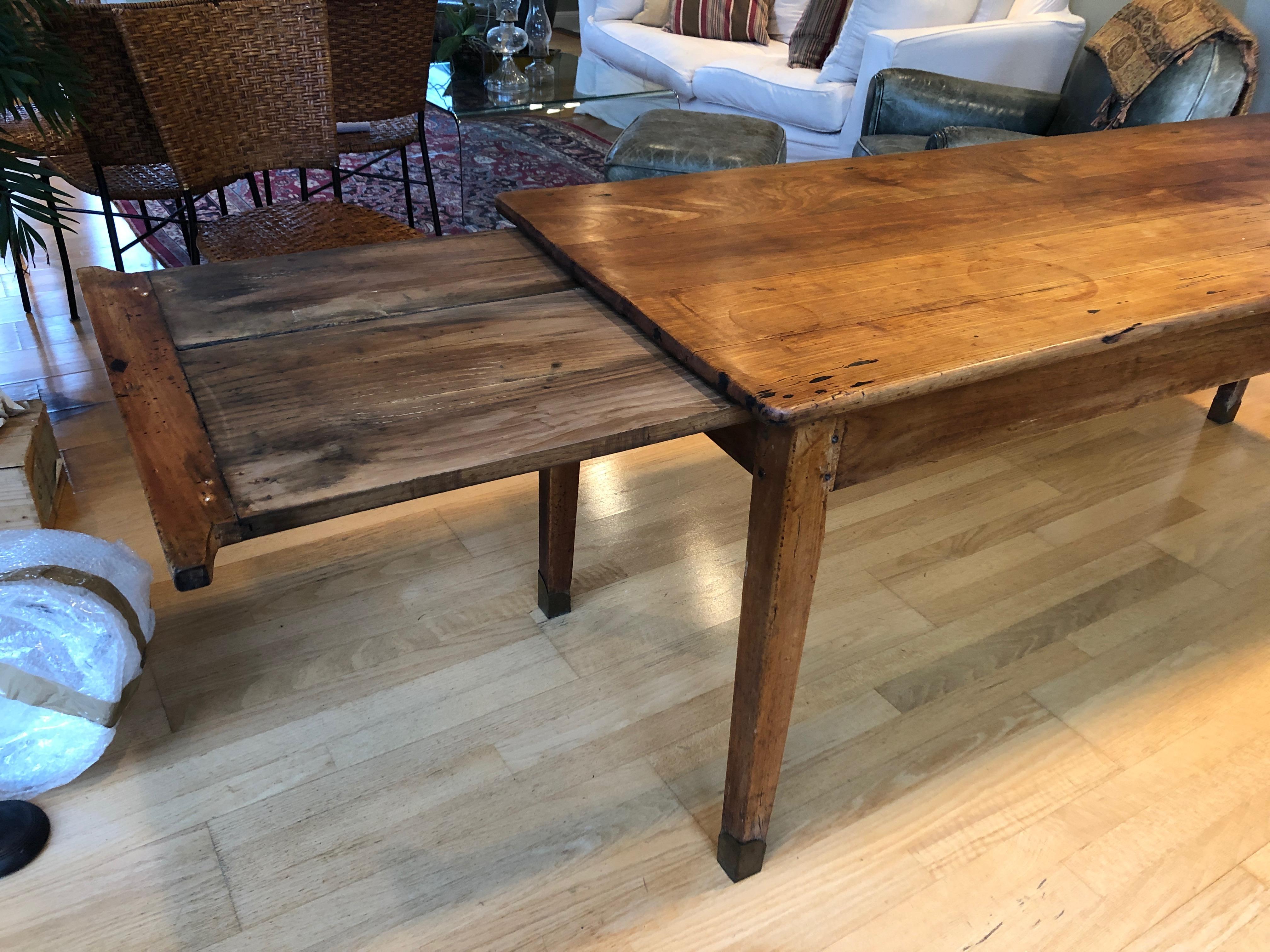 Warm and Friendly 19th Century Elegant Country Cherry Farm Table 7