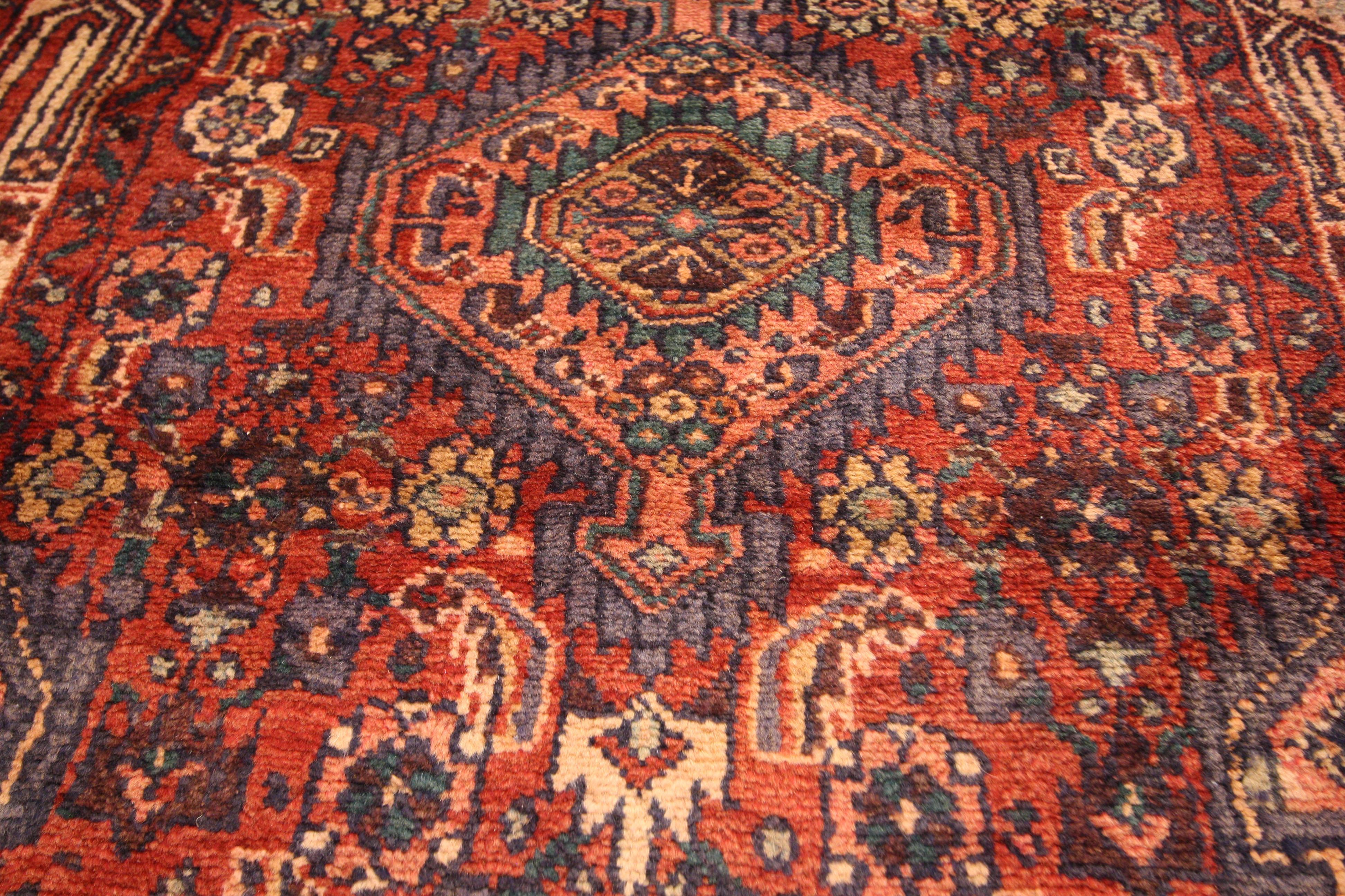 20th Century Vintage Persian Hamadan Rug Carpet Runner For Sale