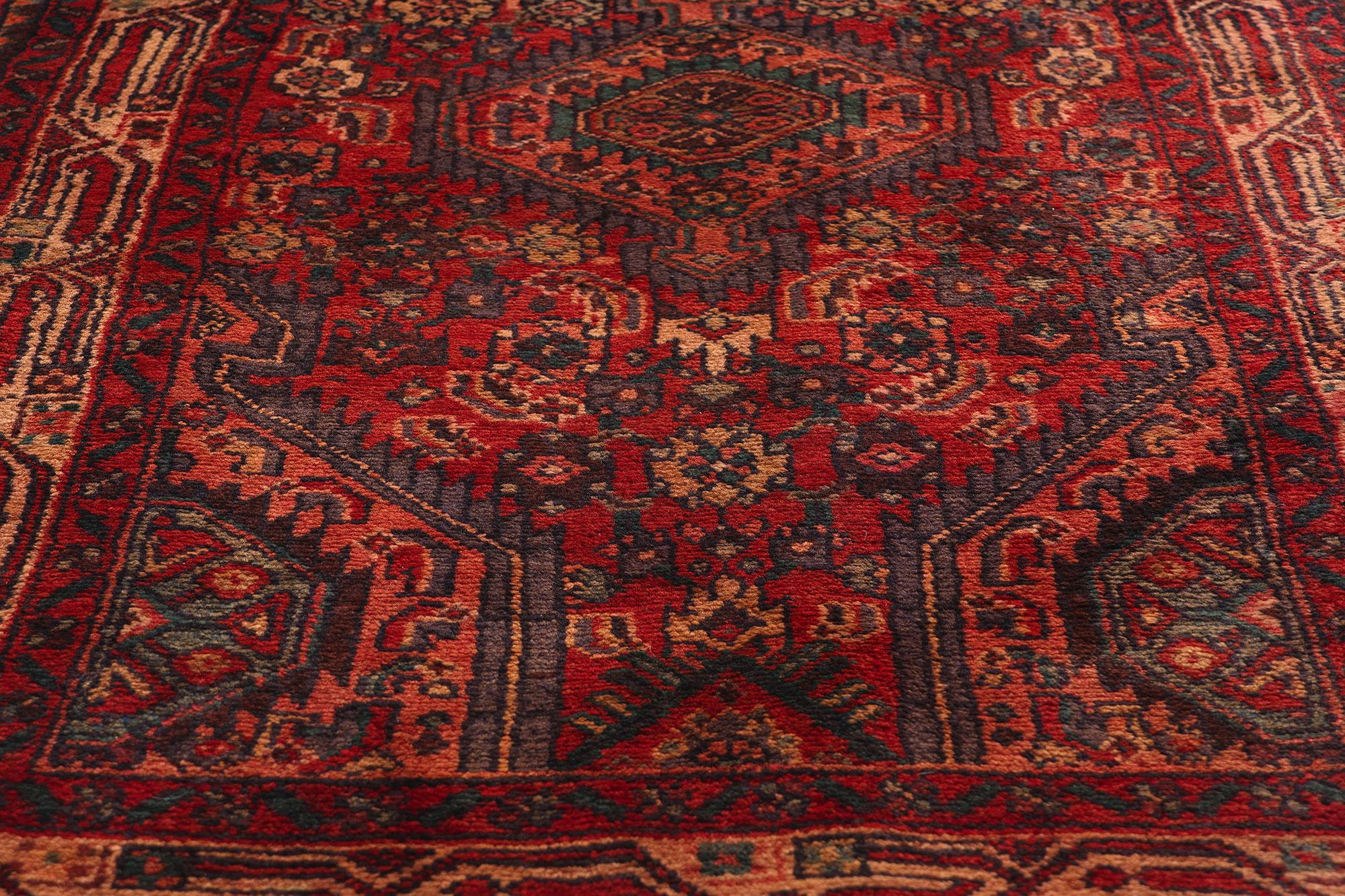 Vintage Persisch Hamadan Teppich Teppich Läufer im Zustand „Gut“ in Dallas, TX