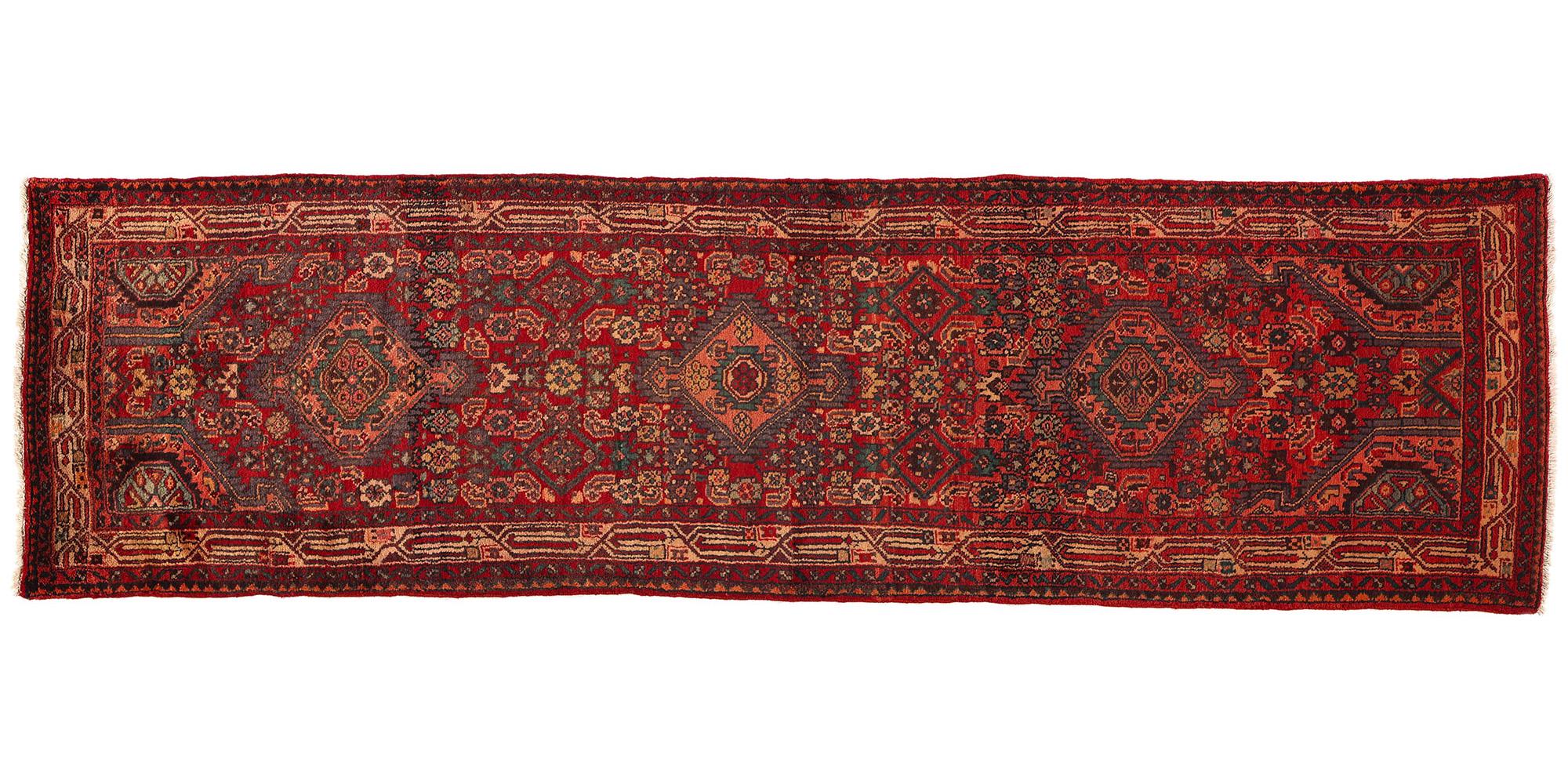 Vintage Persian Hamadan Rug Carpet Runner For Sale 4