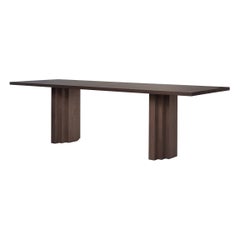 Mesa de comedor de roble marrón cálido - Brut Slim by Mokko