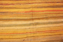 Warm Colors Vintage Moroccan Flatweave Rug 5'2" x 9'