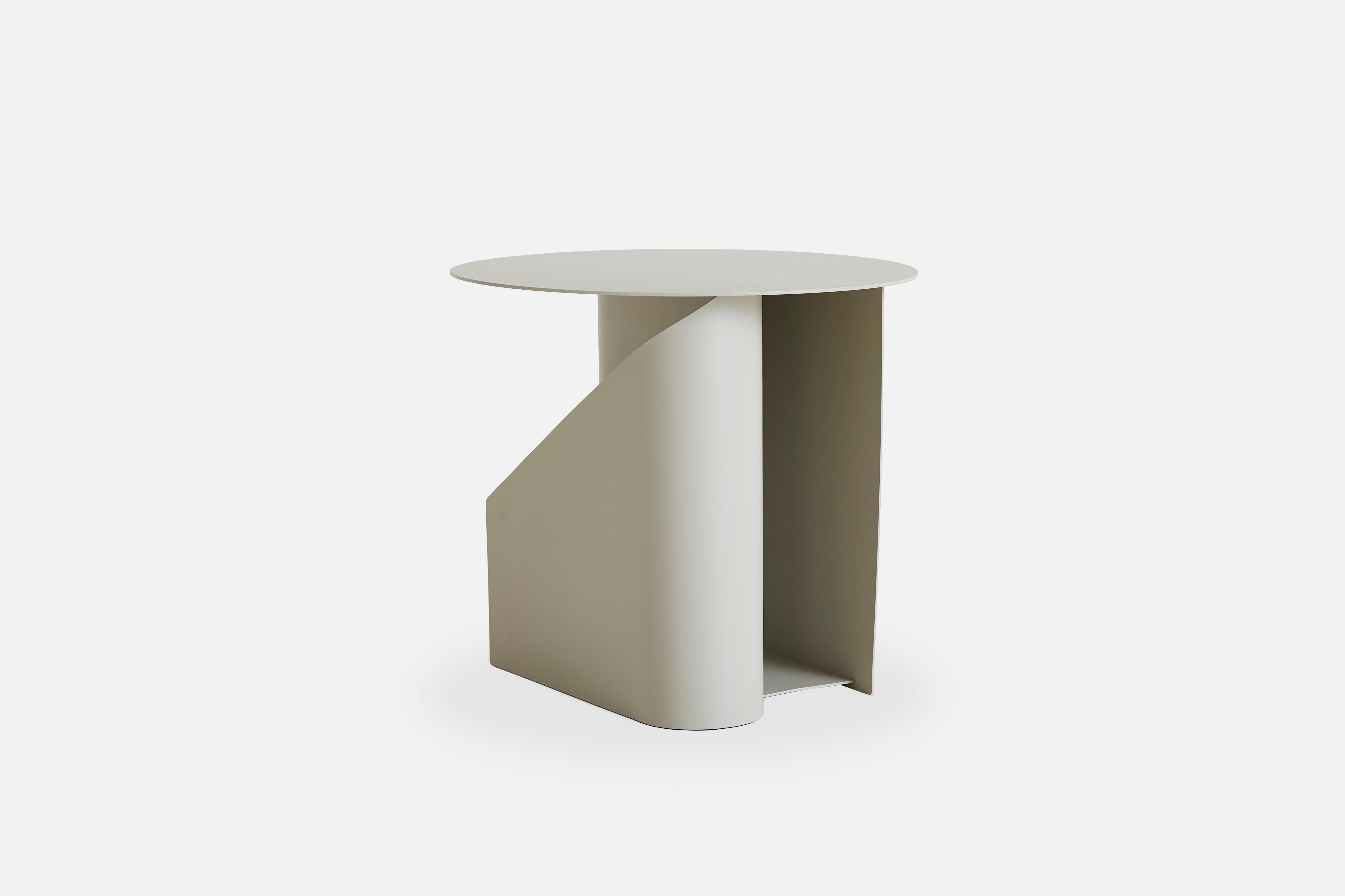 Post-Modern Warm Grey Sentrum Side Table by Schmahl + Schnippering For Sale