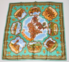 Warm Olive-Greens and Bronze "Sicilia" Scarf