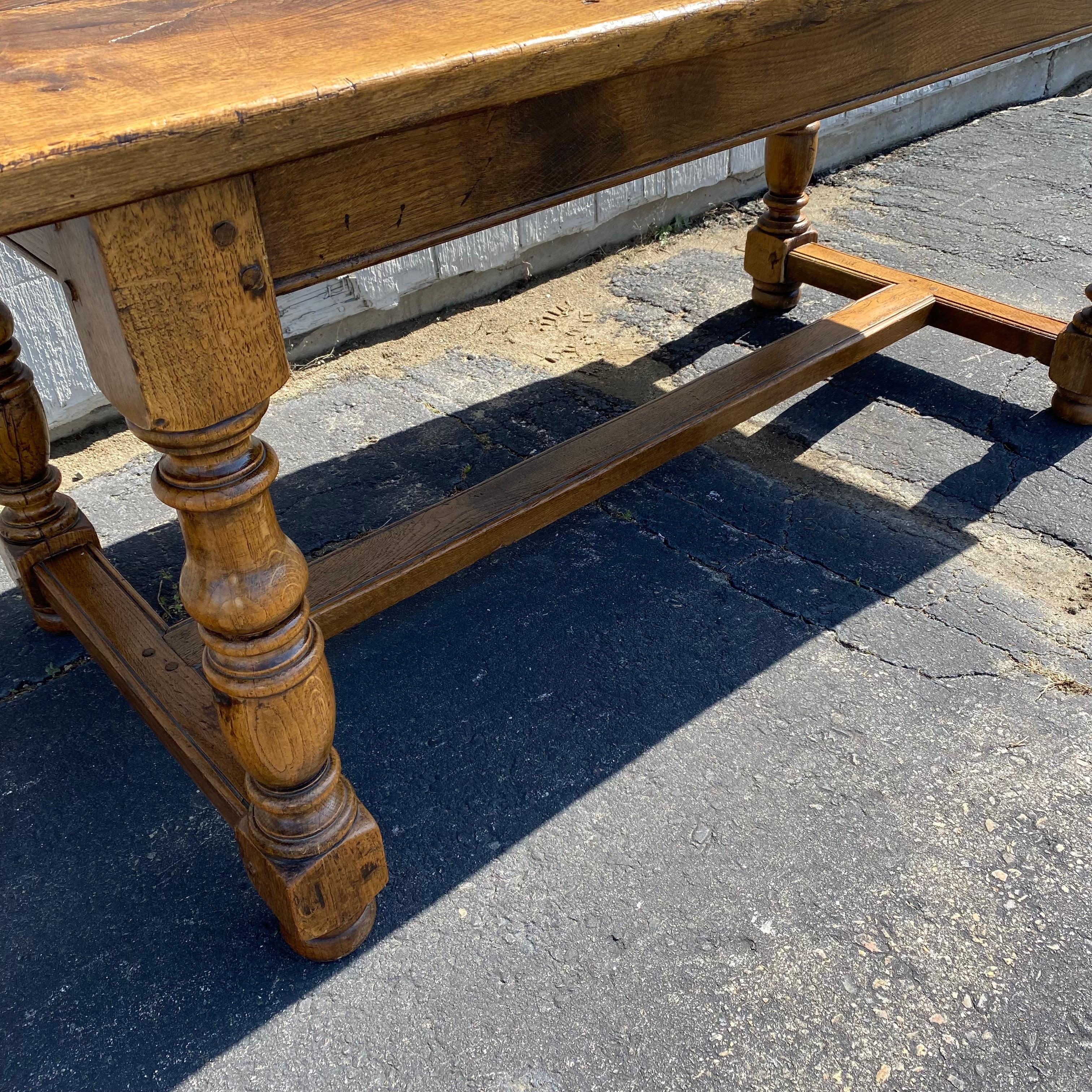 Warm & Welcoming 19th Century French Provincial Farm Table or Refectory Table 7