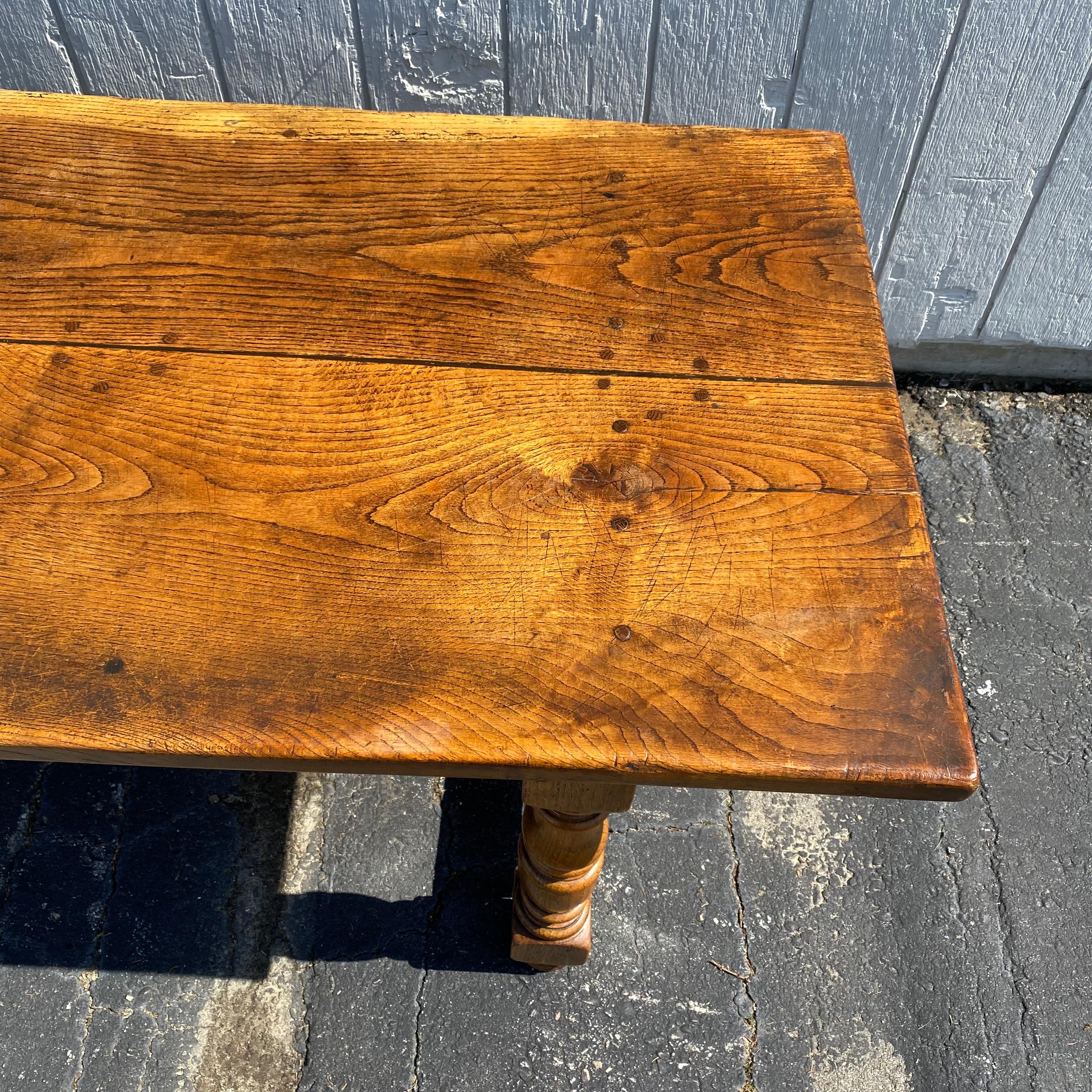 Warm & Welcoming 19th Century French Provincial Farm Table or Refectory Table 2