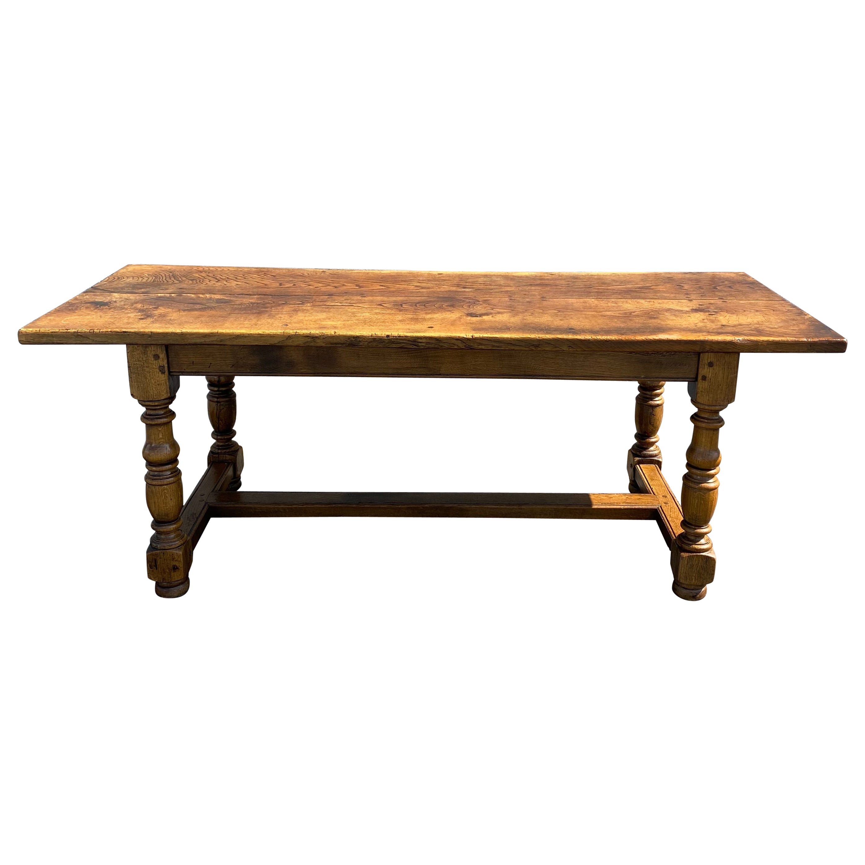 Warm 
Welcoming 19th Century French Provincial Farm Table or Refectory Table