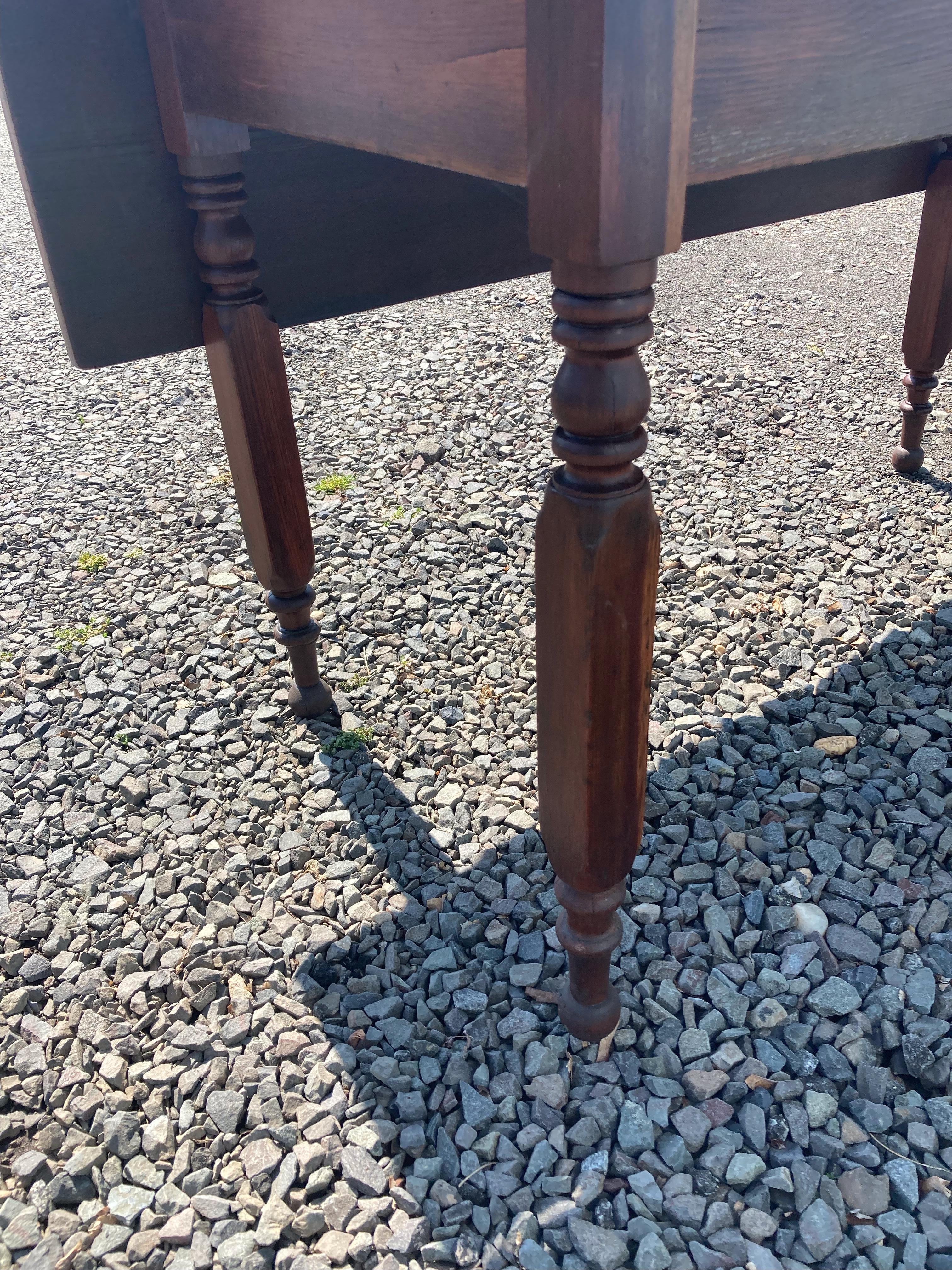 Warm & Welcoming Large 19th Century Pine Harvest Table In Good Condition In Hopewell, NJ