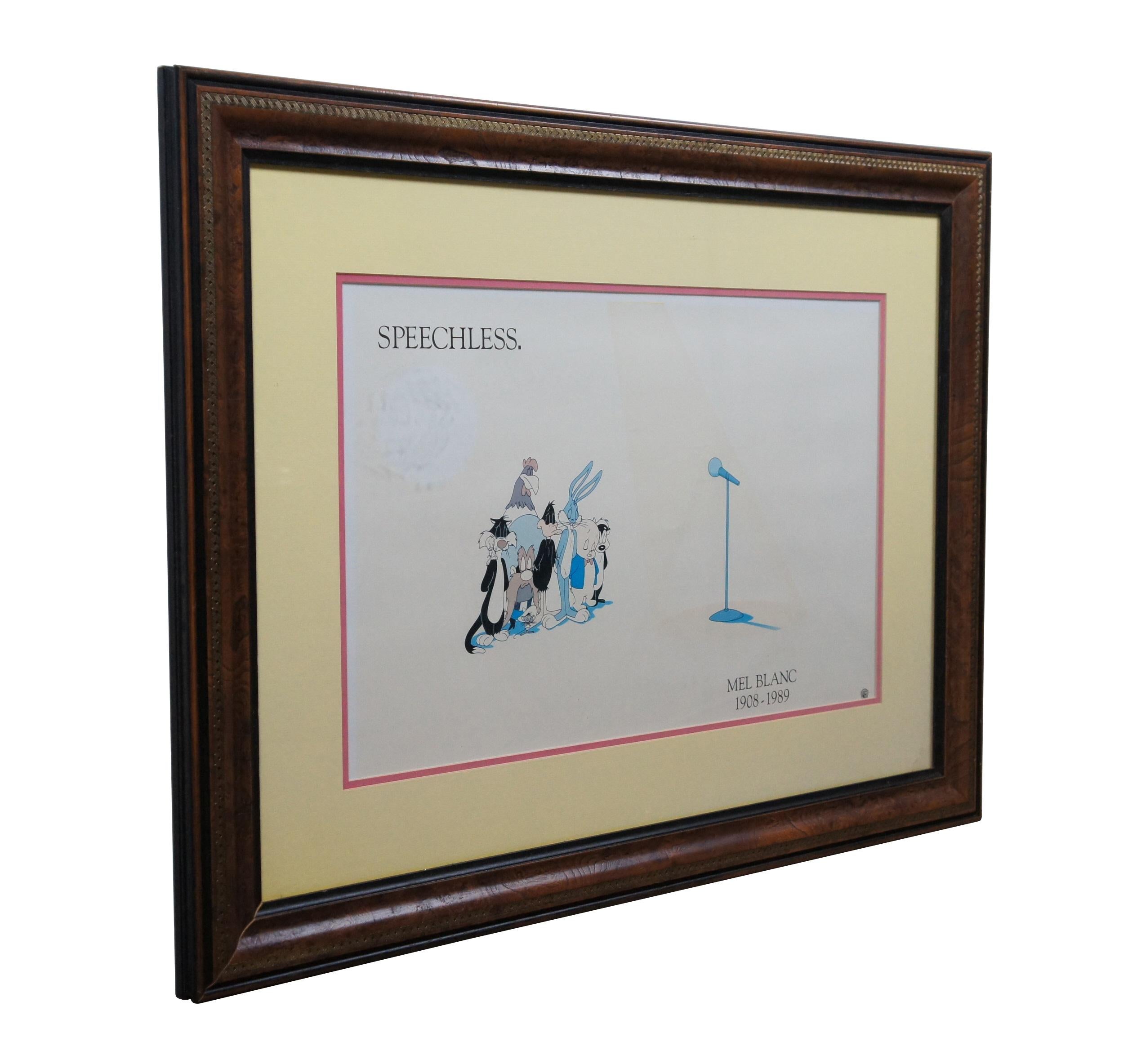 Vintage Warner Brother's tribute poster titled 