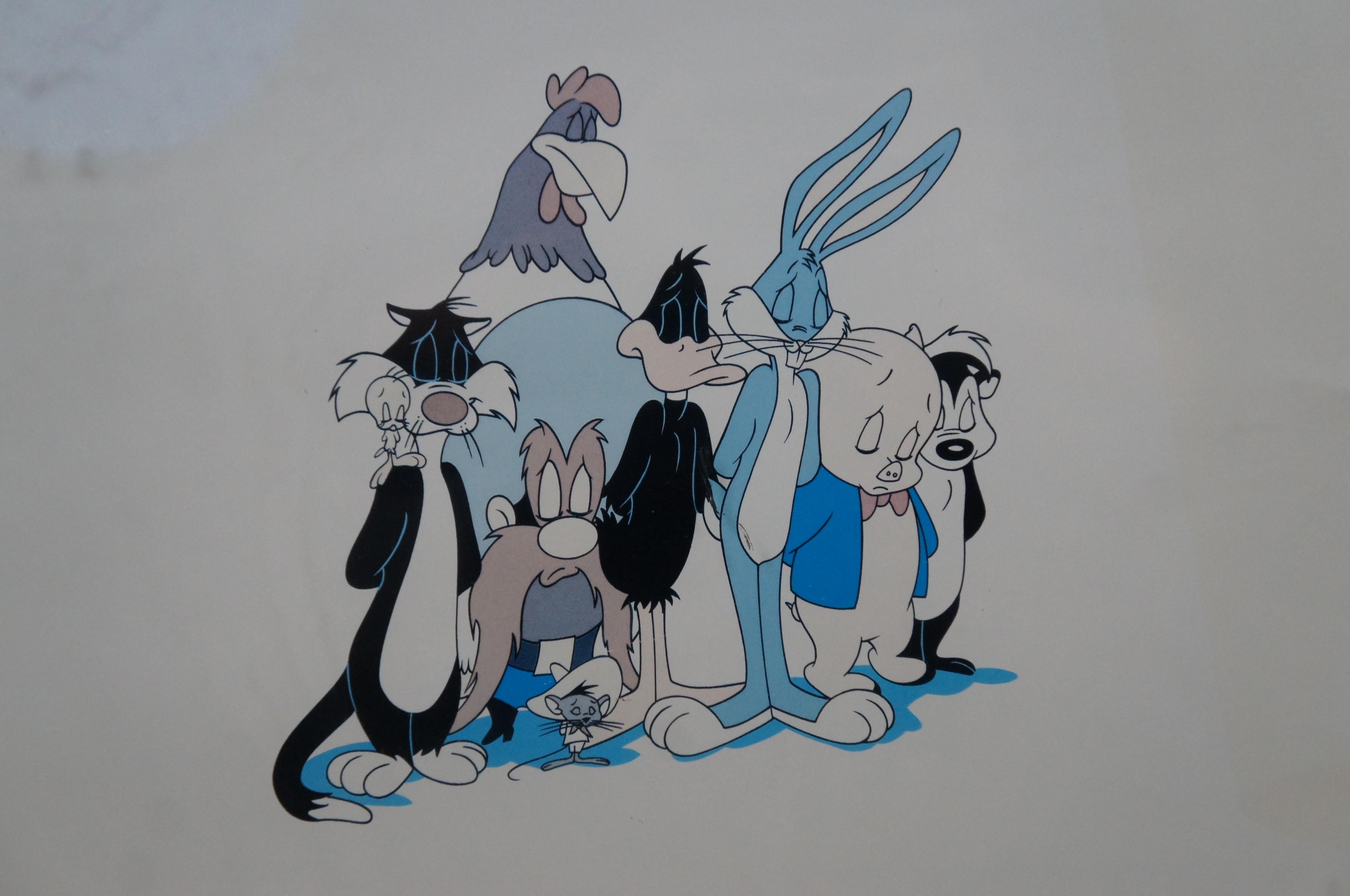 Warner Bros 1989 Mel Blanc Looney Toons Speechless Tribute Print 36