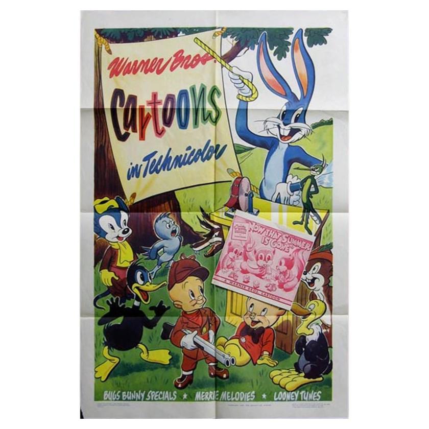 Warner Brother's Cartoons, Now That Summer's Gone, Unframed Poster, 1946 For Sale