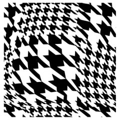 Warped Houndstooth Wallpaper by XAWD