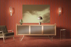 Warped Vertical Striped Wallpaper by XAWD