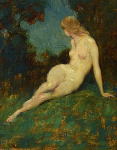 In the Glade, Warren B. Davis, Nude, Landscape, Oil, Metropolitan Museum of Art