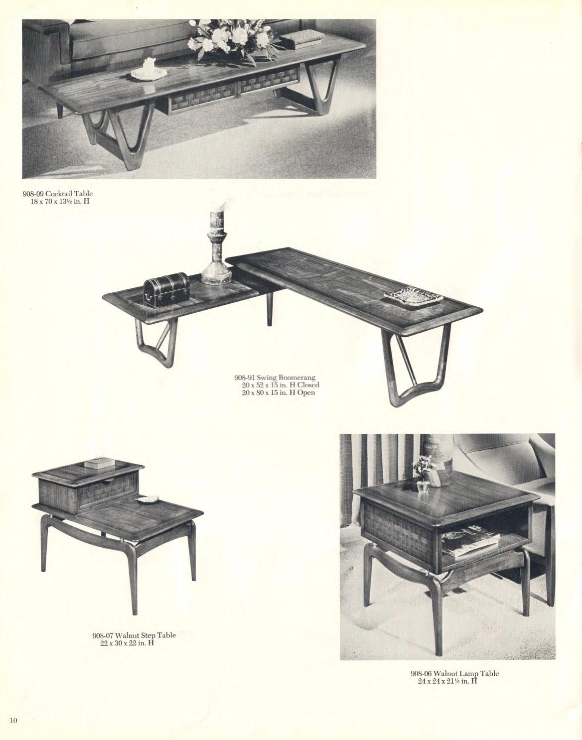Warren C. Church Switchblade Coffee Table For Lane Perception 7