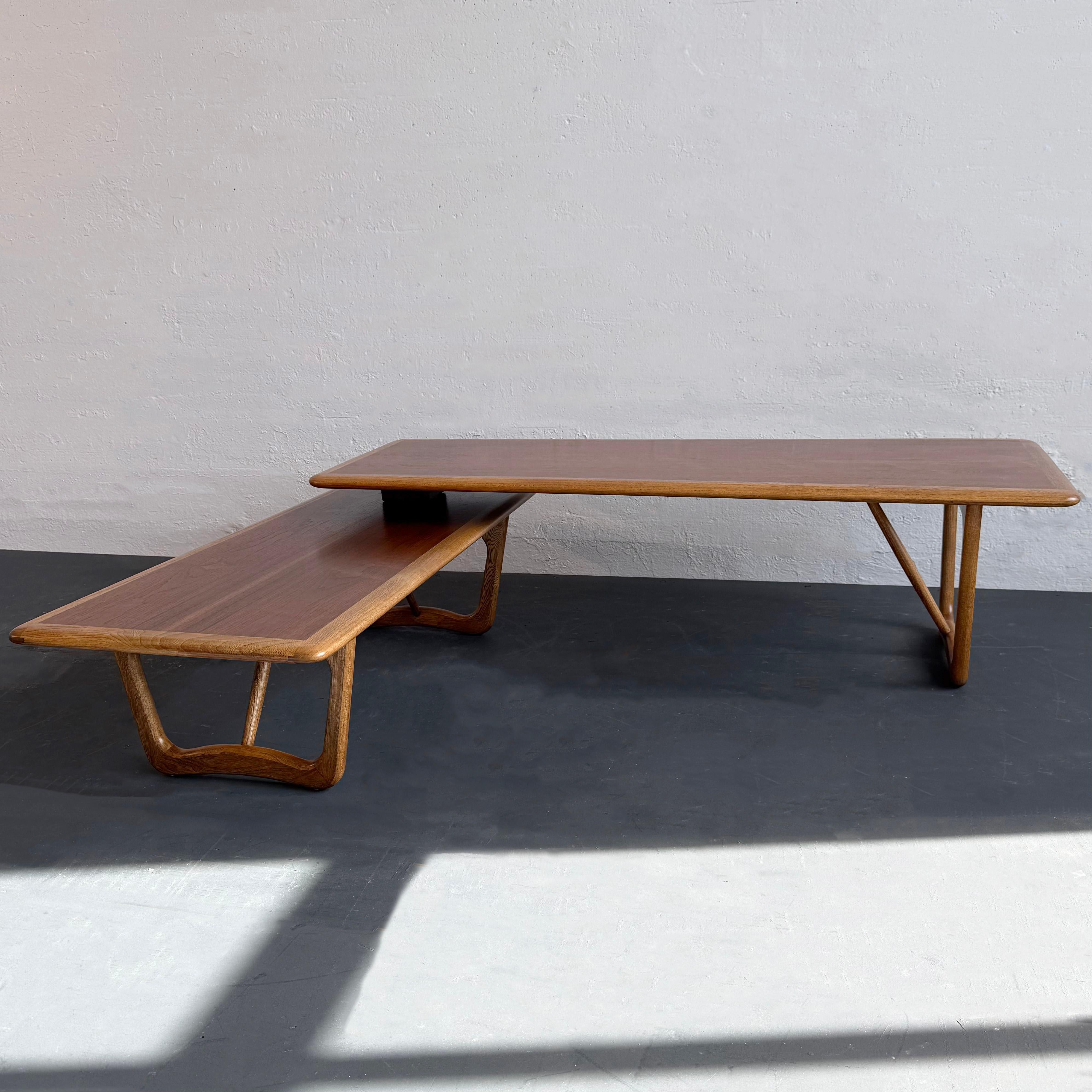 Warren C. Church Switchblade Coffee Table For Lane Perception In Good Condition In Brooklyn, NY