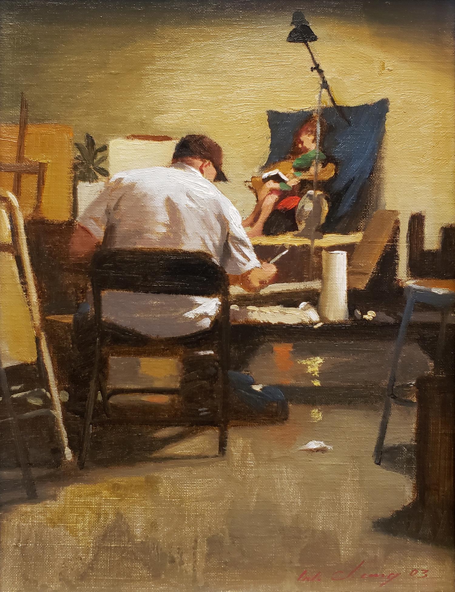 Disordine in classe - Painting di Warren Chang