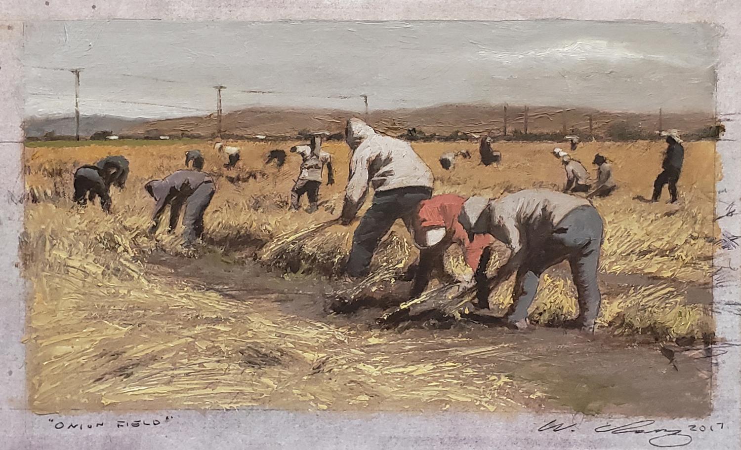 Studio sul campo della cipolla - Painting di Warren Chang
