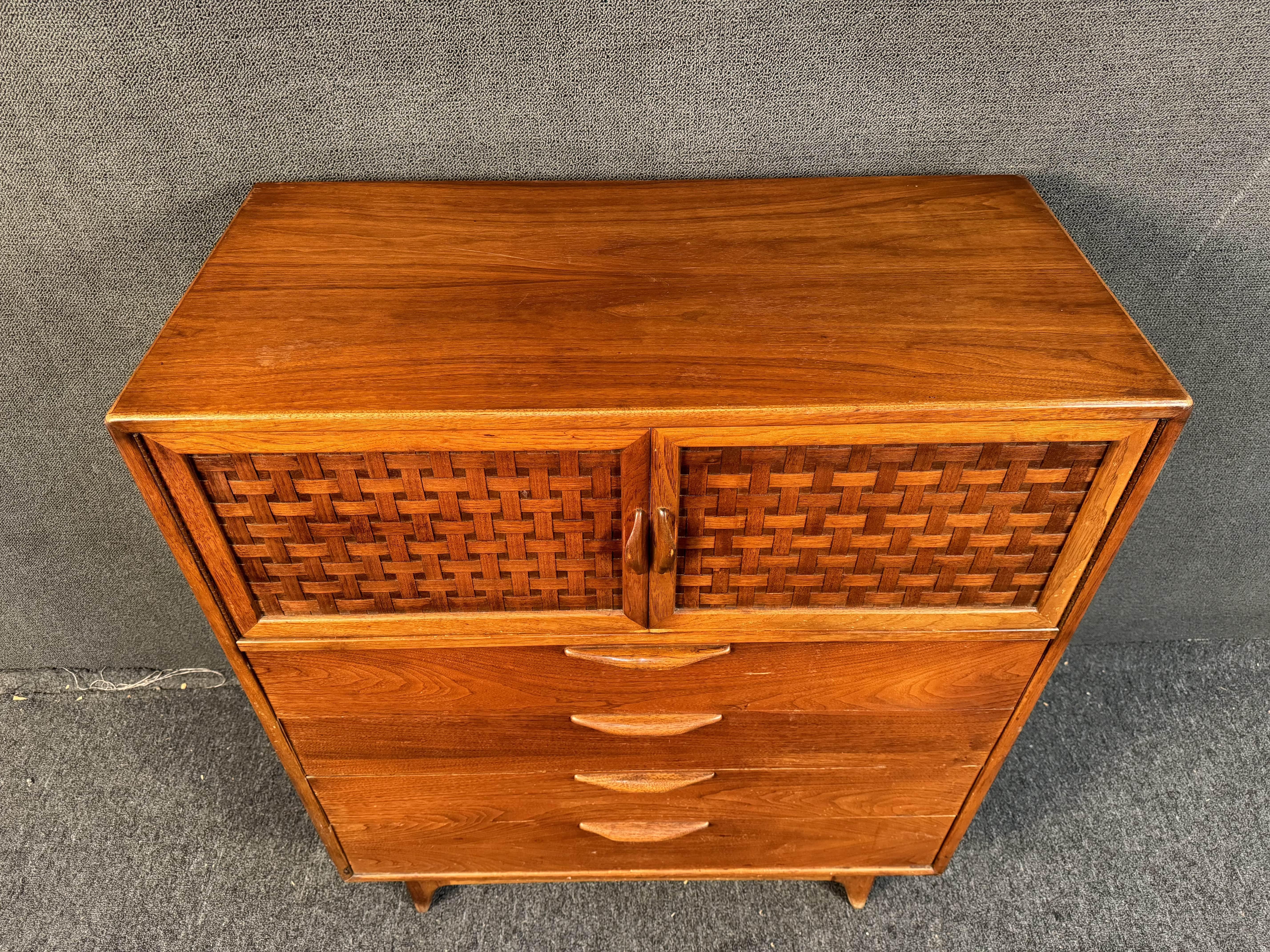 Wood Warren Church for Lane Mid-Century Modern Gentlemans Chest For Sale