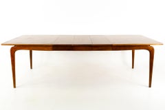 Warren Church for Lane Perception Midcentury Walnut Surfboard Dining Table