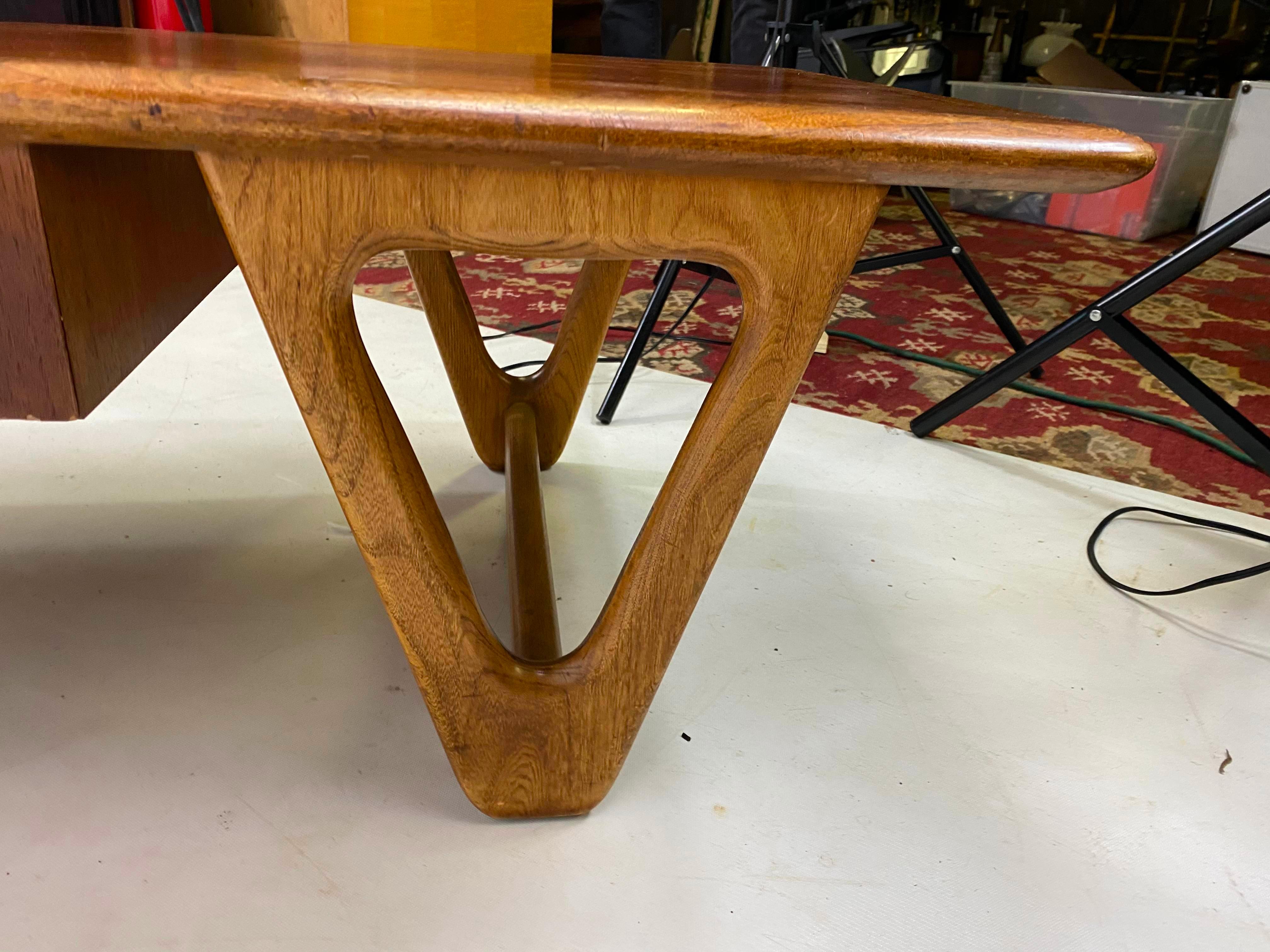 Mid-20th Century Warren Church for Lane Perception Walnut Coffee Table