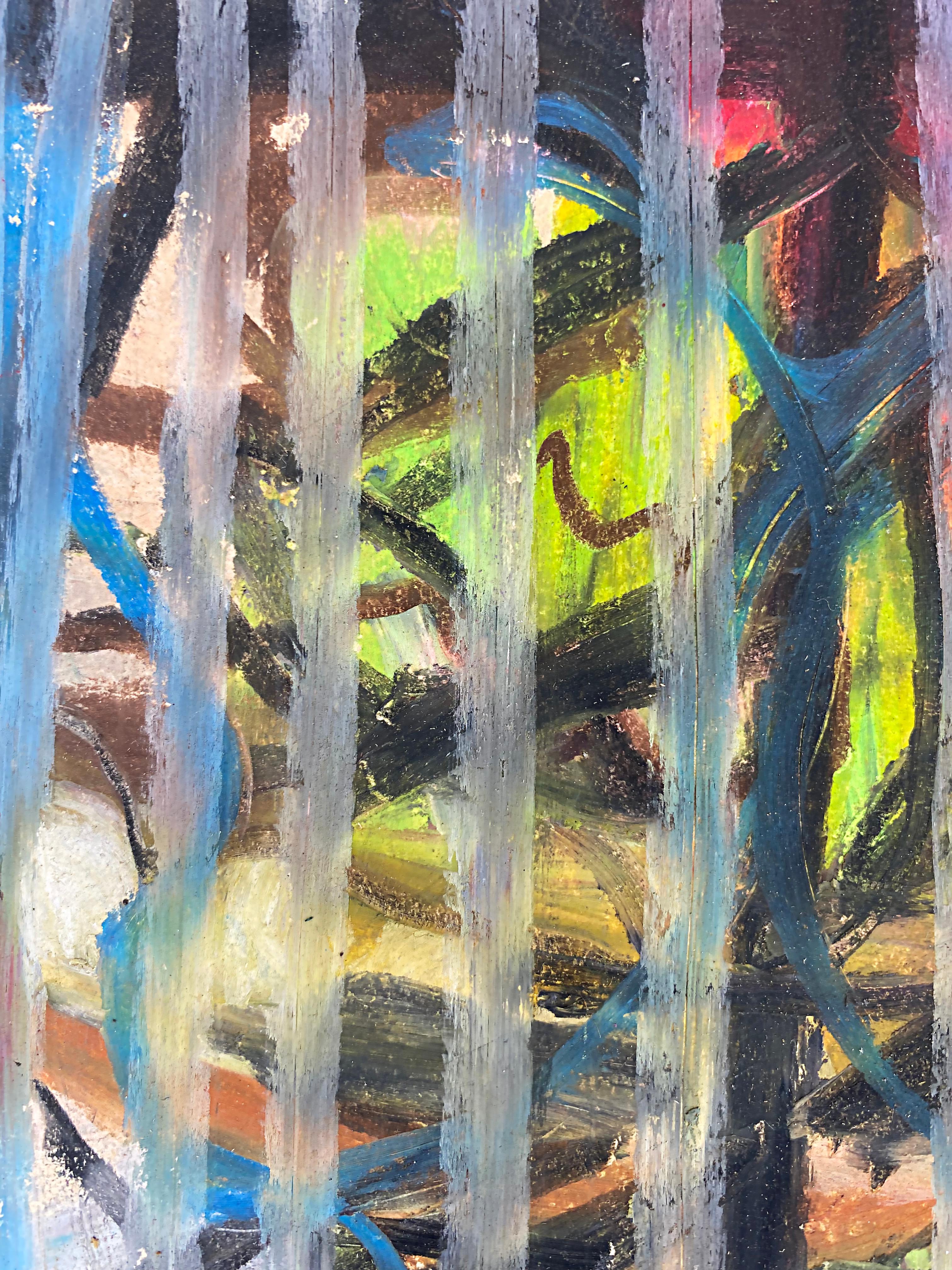Modern Warren Fischer Abstract Pastel Drawing on Paper For Sale