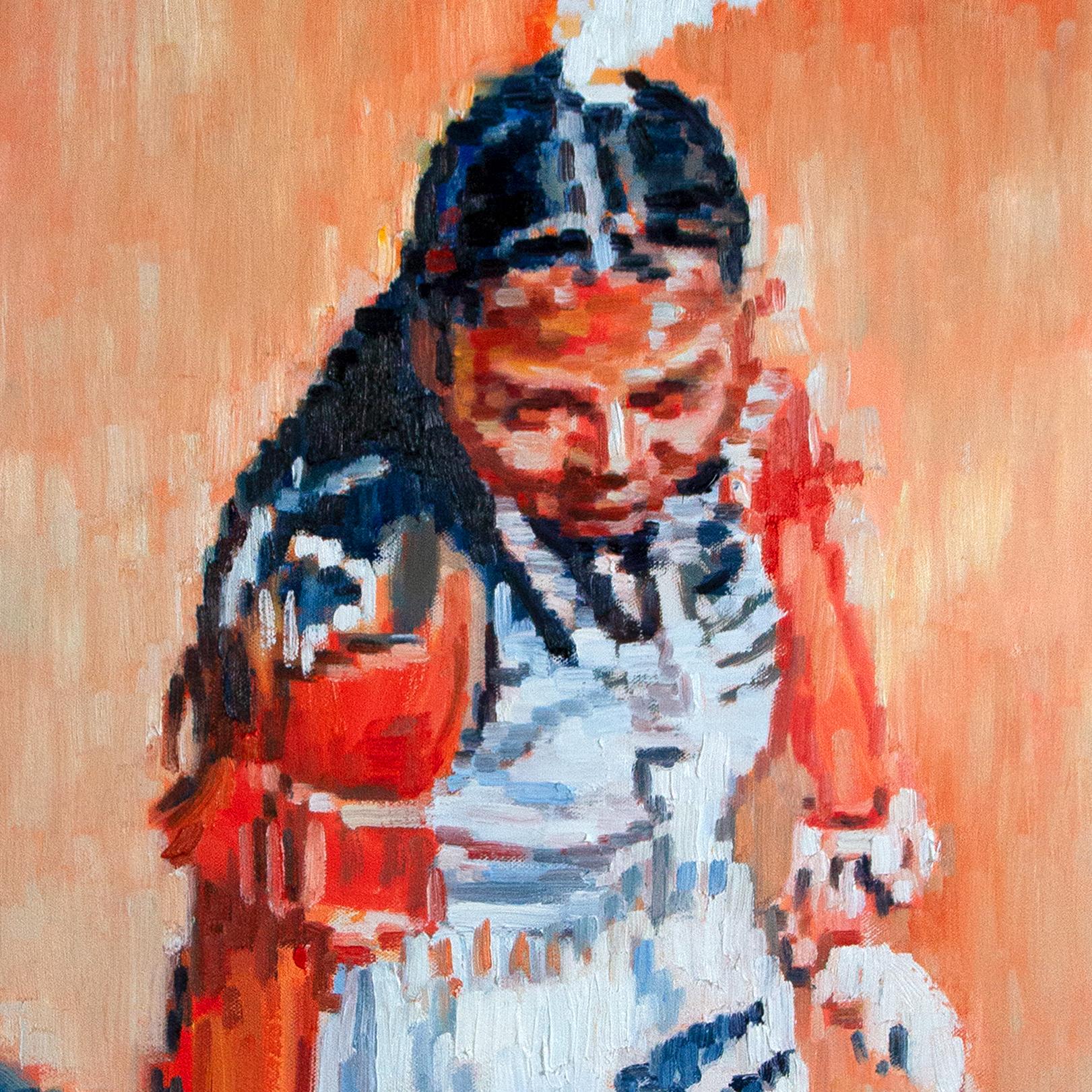 Ceremony - Contemporary Painting by Warren Keating